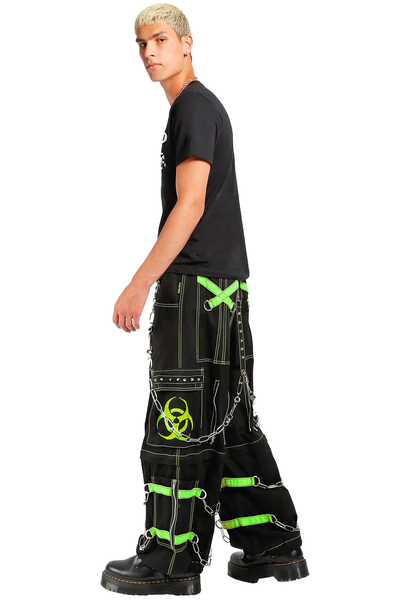 Tripp NYC Biohazard Zip-Off Pants S | Rave Wonderland | Outfits Rave | Festival Outfits | Rave Clothes