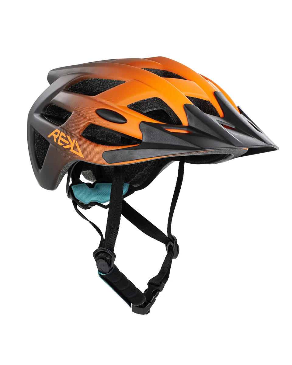 orange cycling helmet