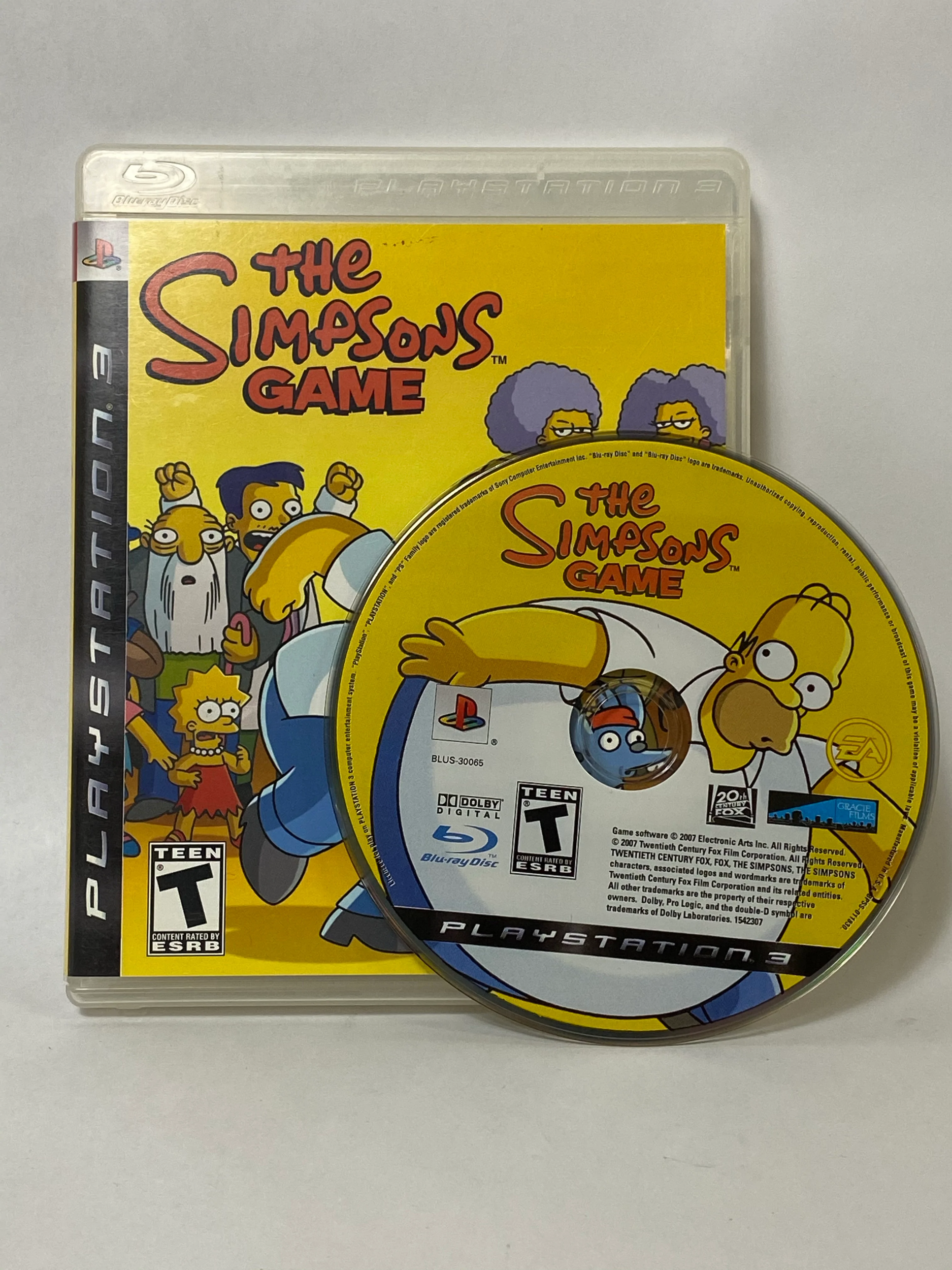 the simpsons game xbox 360 disc