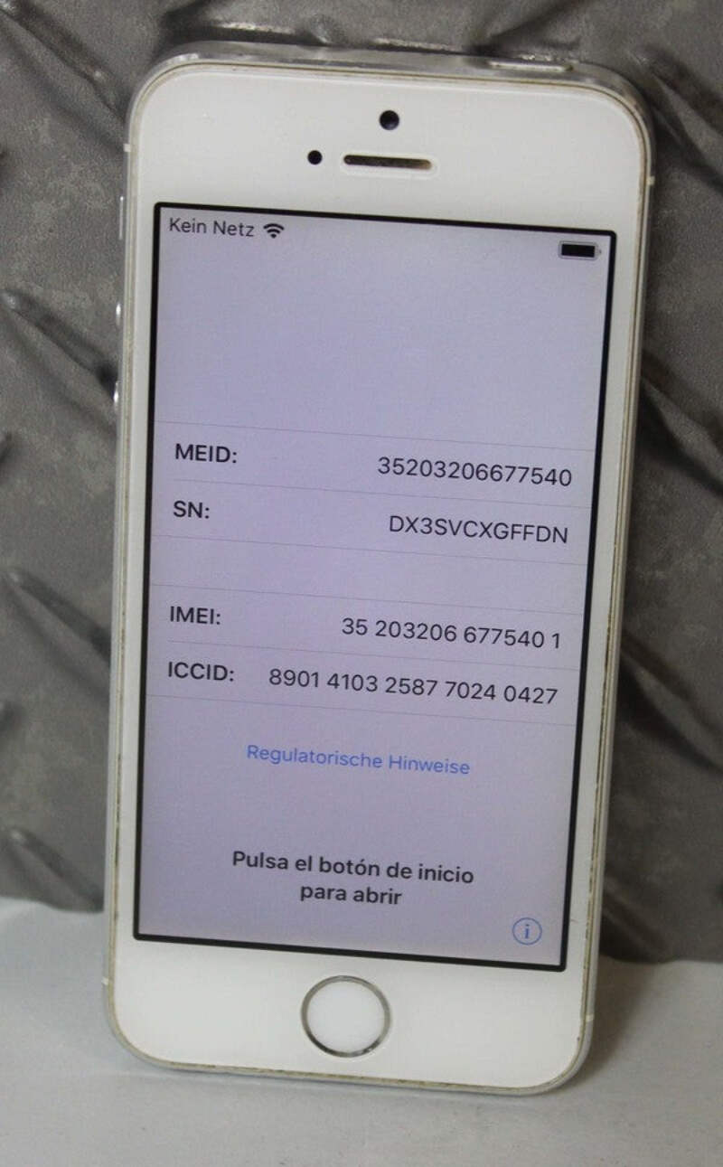 Apple Iphone 5s 16gb Tracfone Silver A1543 Ic L0cked For Parts As Is Ebay