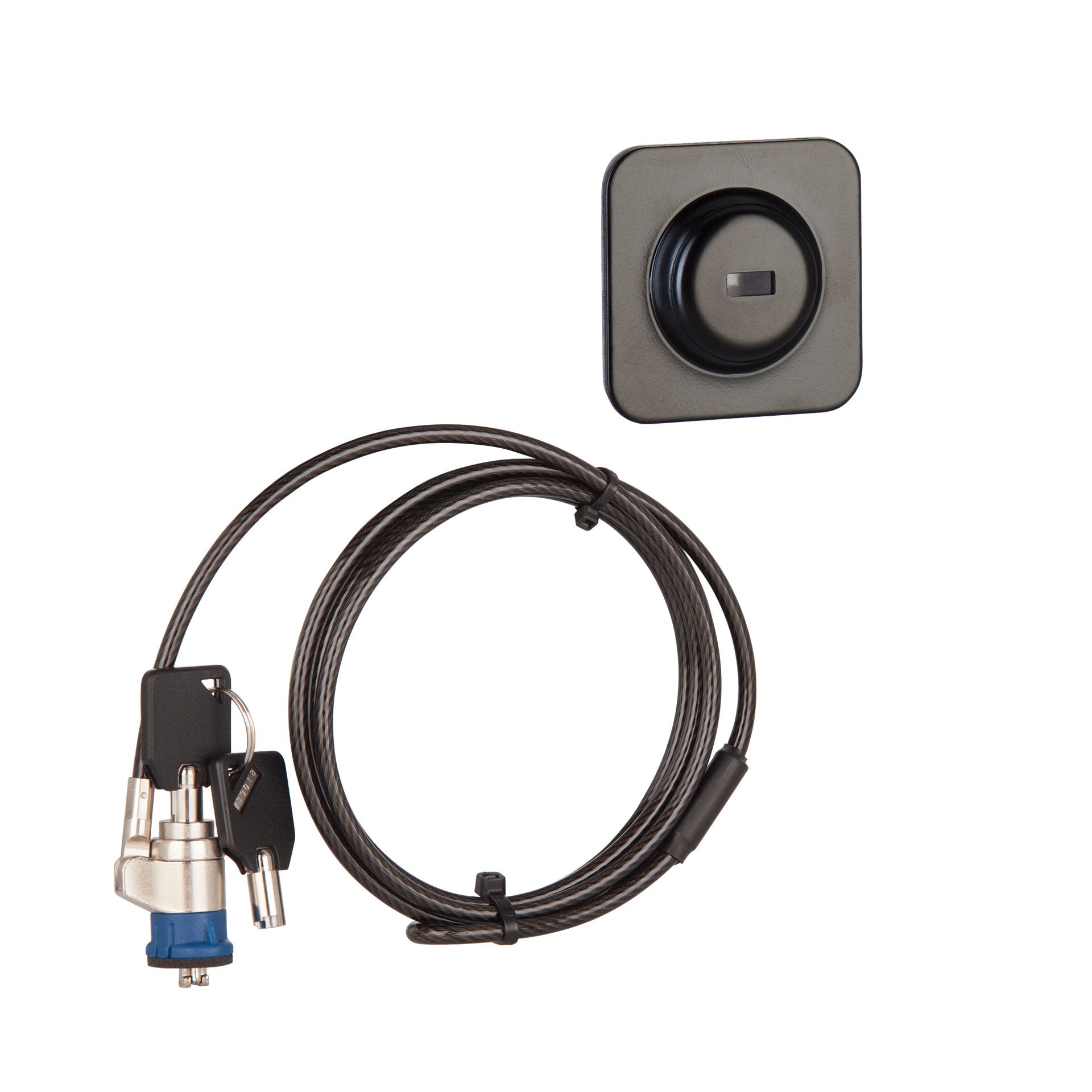 Electronics; Comes with 2 Keys Stands Desktops Set of 3 Kensington Compatible Universal Security Cable Locks; Black; Use with Laptops