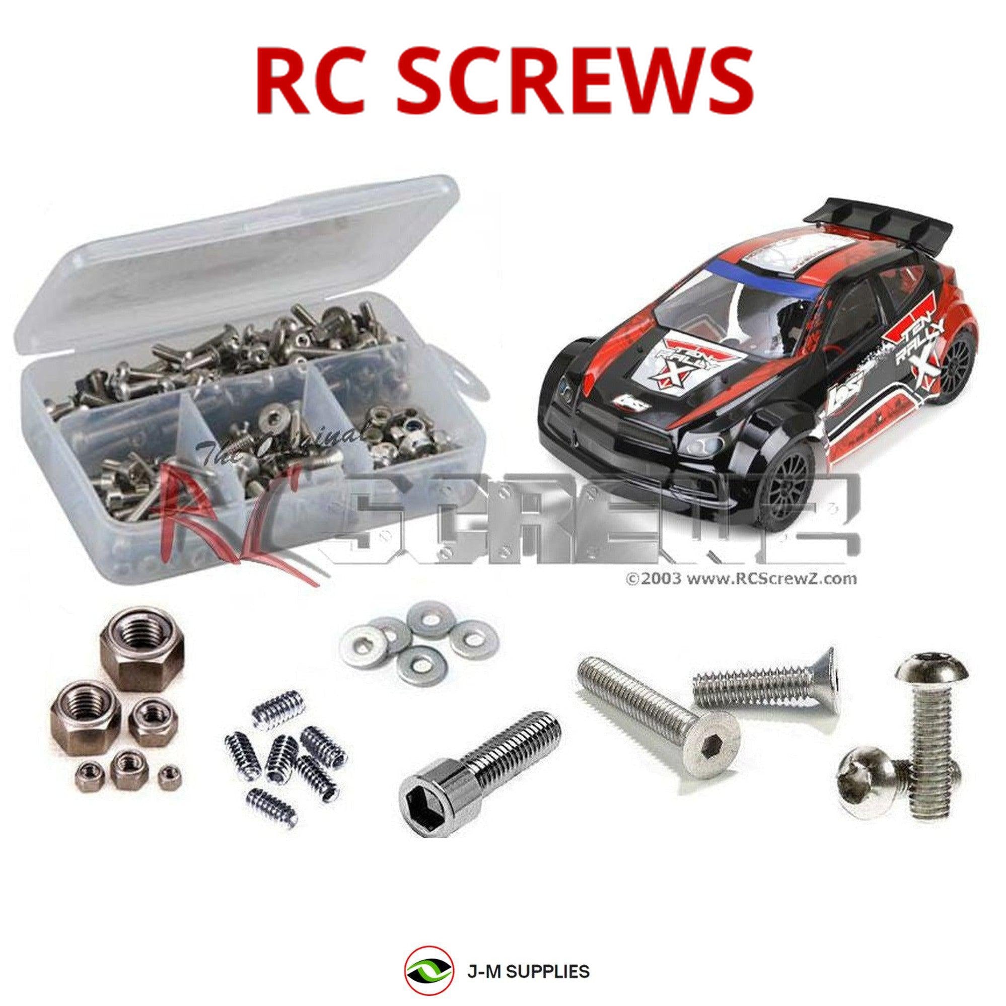 RCScrewZ Metric Stainless Steel Screw Kit los075m for Losi TEN Rally-X metric - Picture 1 of 12