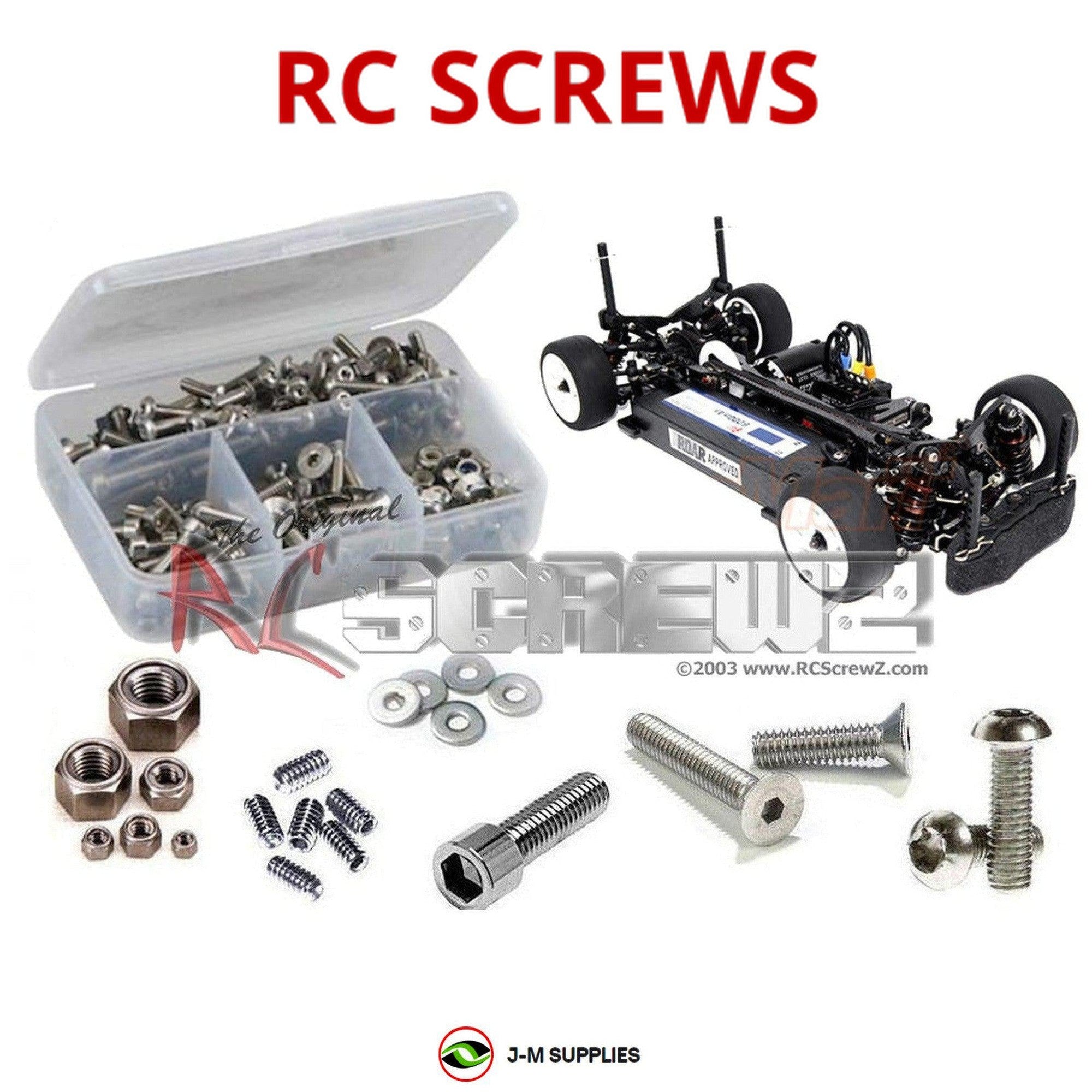 RCScrewZ Stainless Steel Screw Kit 3rac006 for 3 Racing M4 Chassis/Pro 4wd - Picture 1 of 12