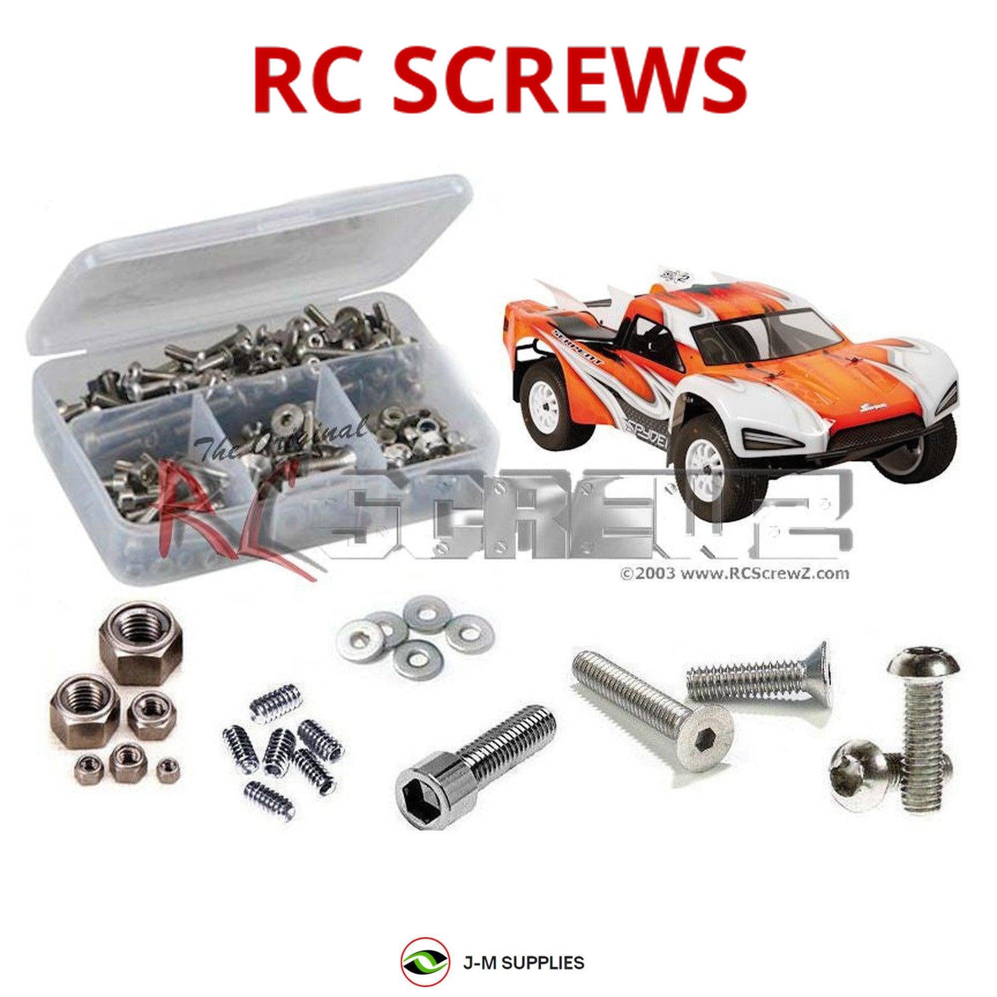 RCScrewZ Stainless Steel Screw Kit ser038 for Serpent Spyder SRX2 SCT - Picture 1 of 12