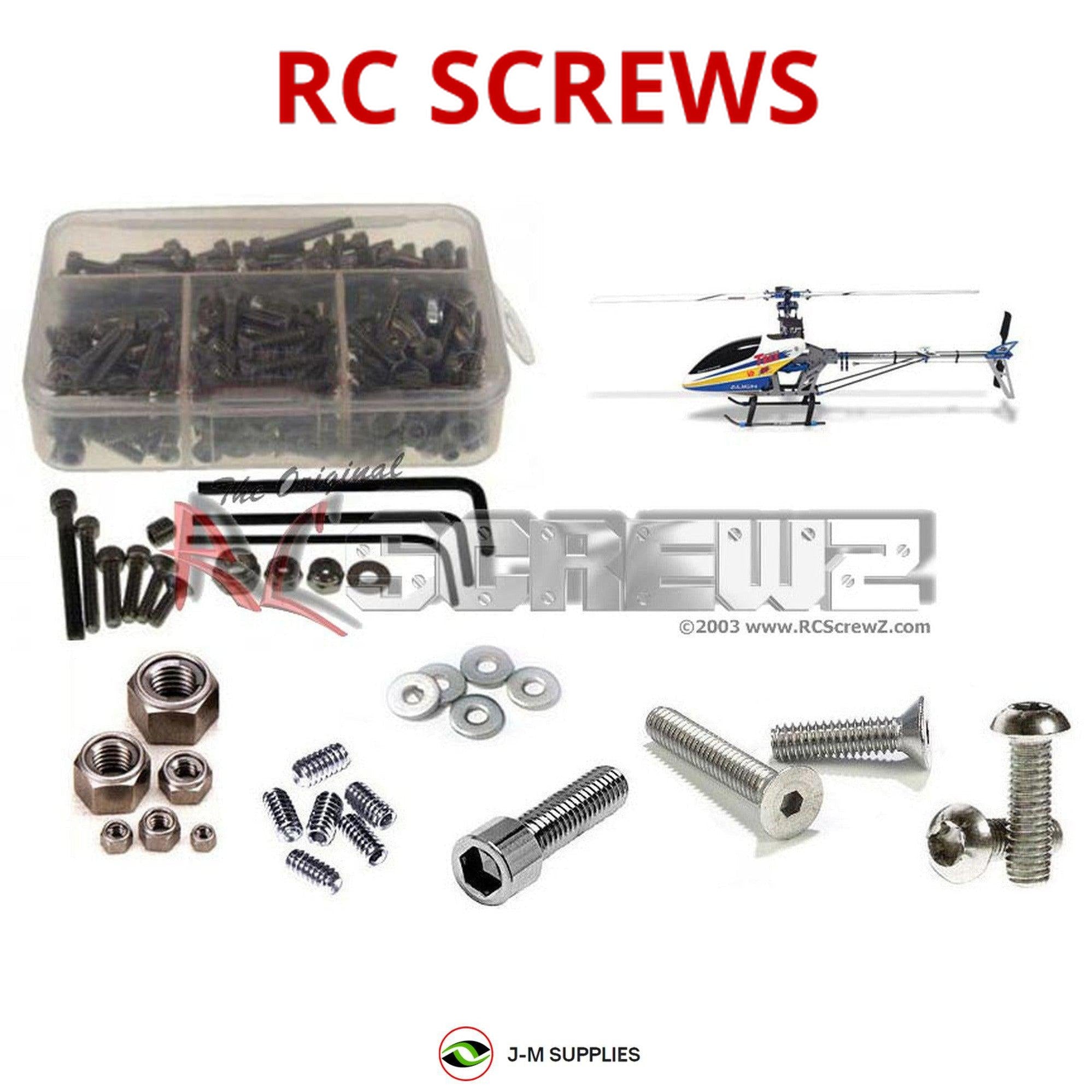 RCScrewZ Stainless Steel Screw Kit alg001 for Align T-Rex 450 Series - Picture 1 of 12