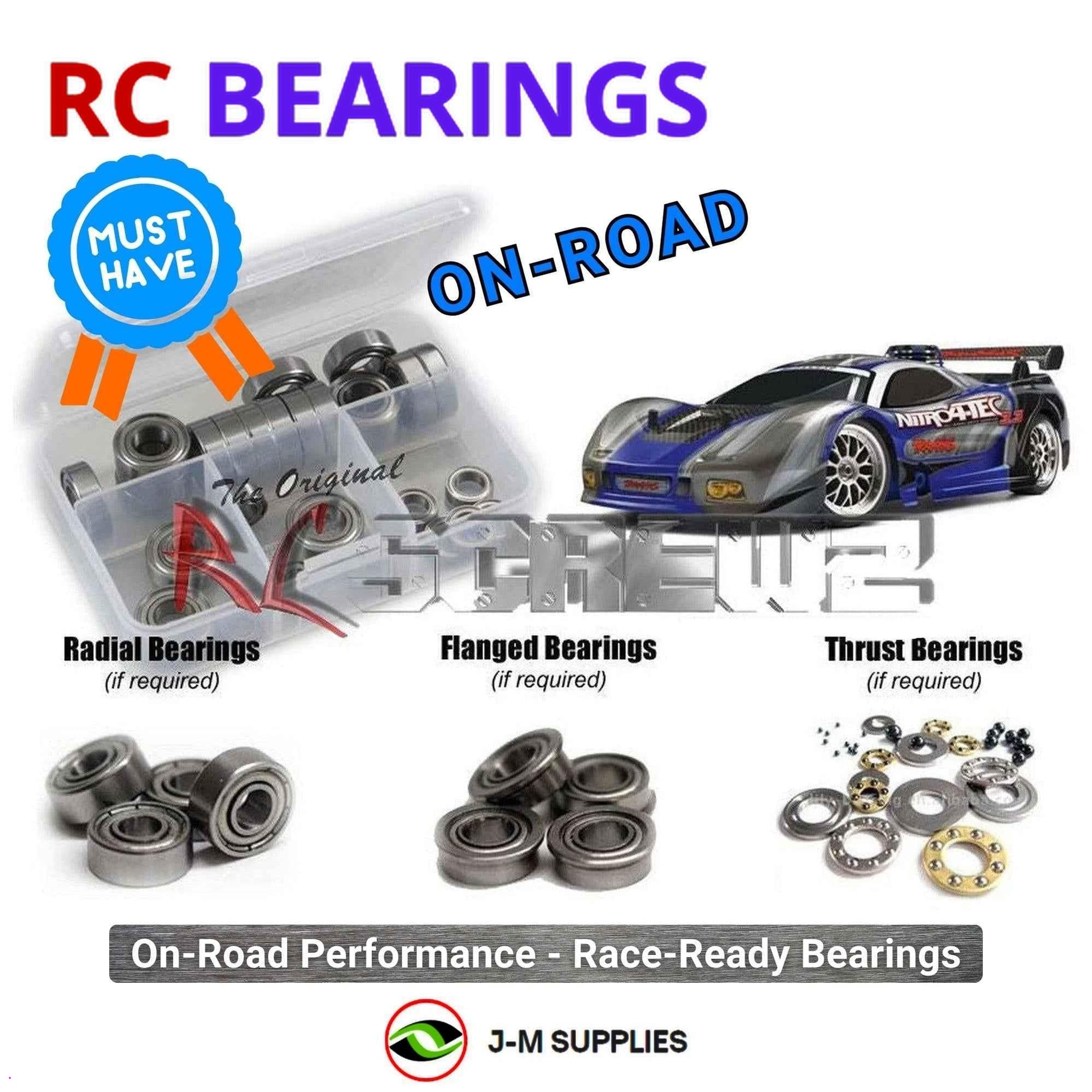 RCScrewZ Metal Shielded Bearings tra019b for Traxxas Nitro 4-Tec 3.3 #4809 | SET - Picture 1 of 12