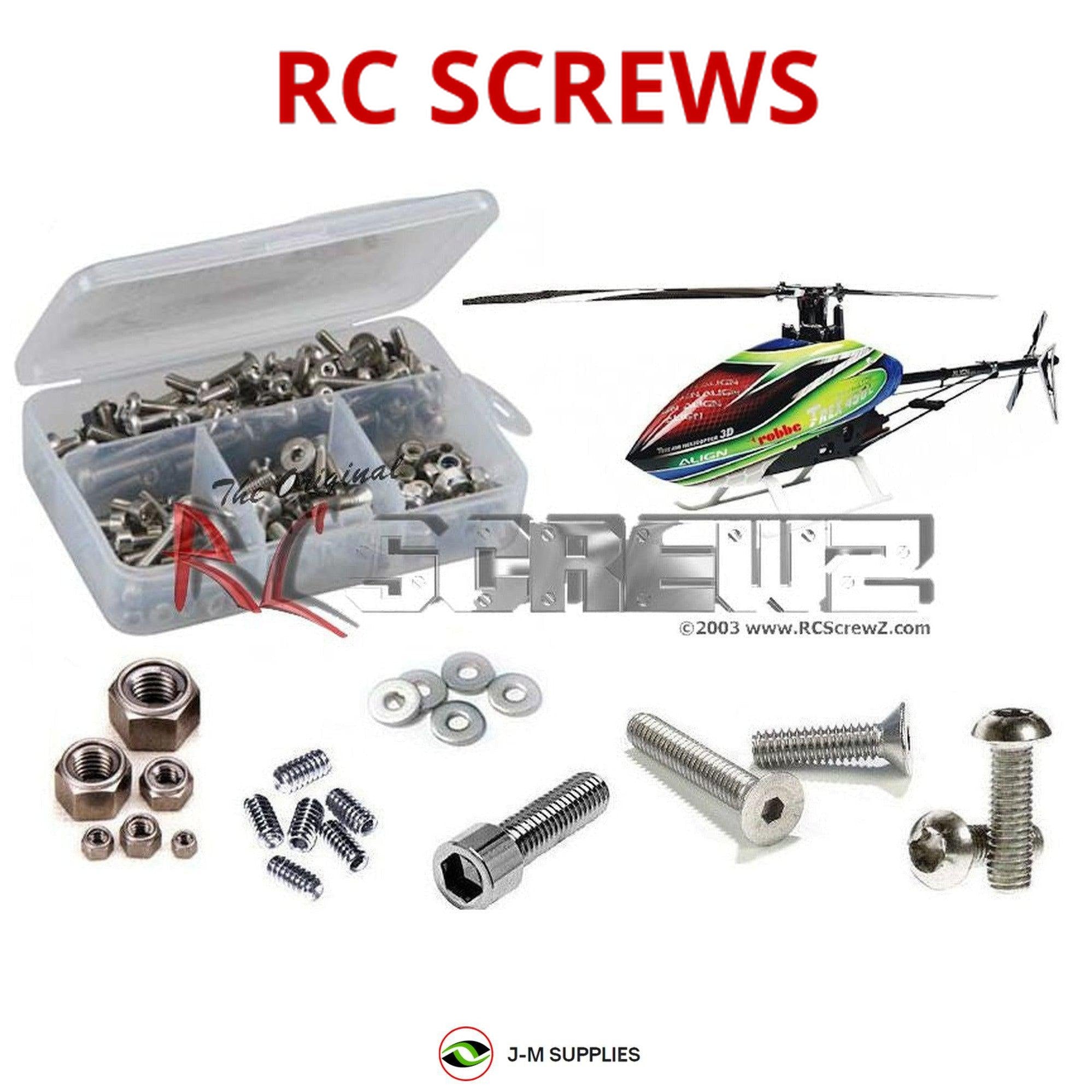 RCScrewZ Stainless Screw Kit alg022 for Align T-REX 450LP #RH45E32XT / 35XT - Picture 1 of 12