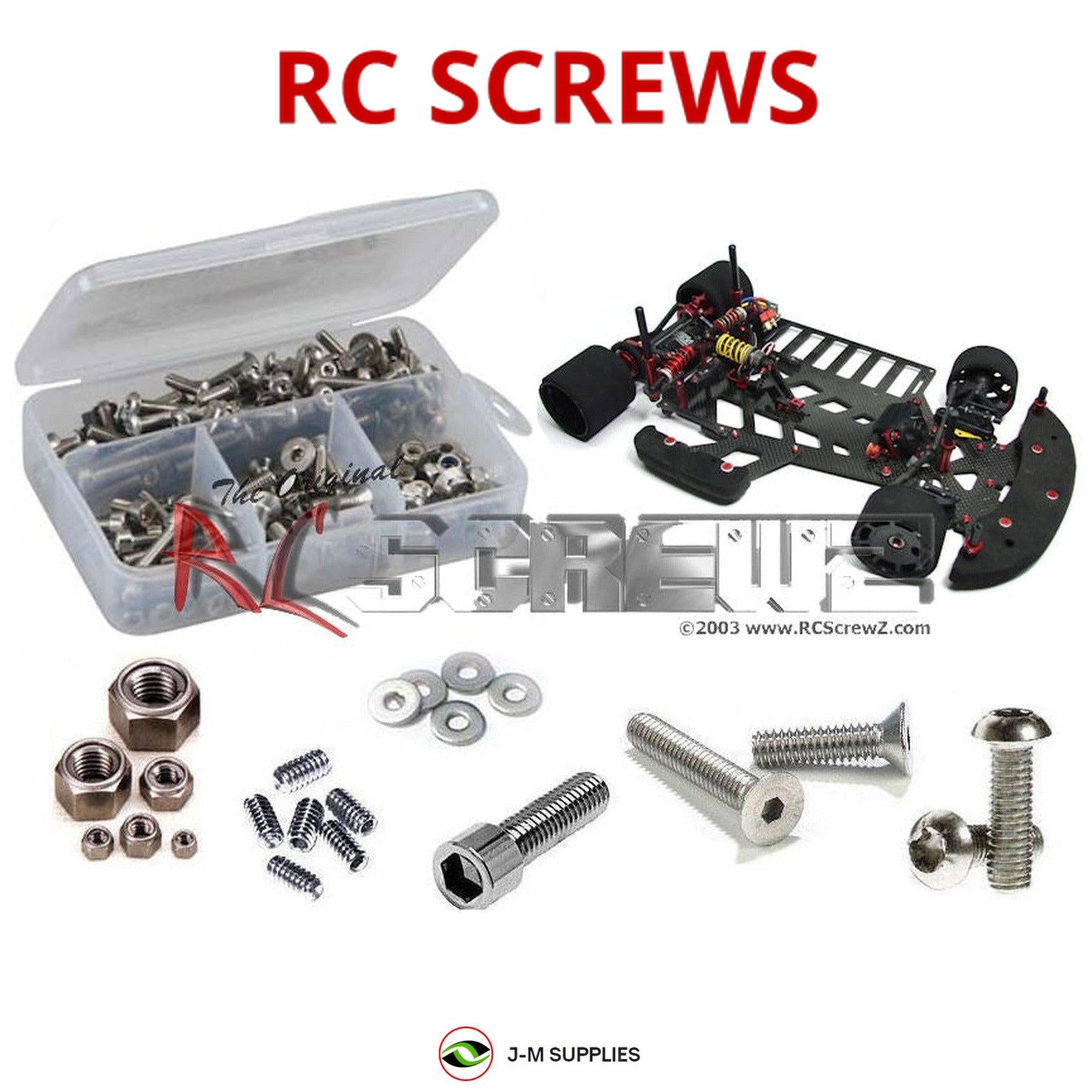 RCScrewZ Stainless Steel Screw Kit crc010 for CRC BattleAxe 2.0 1/10th - Picture 1 of 12