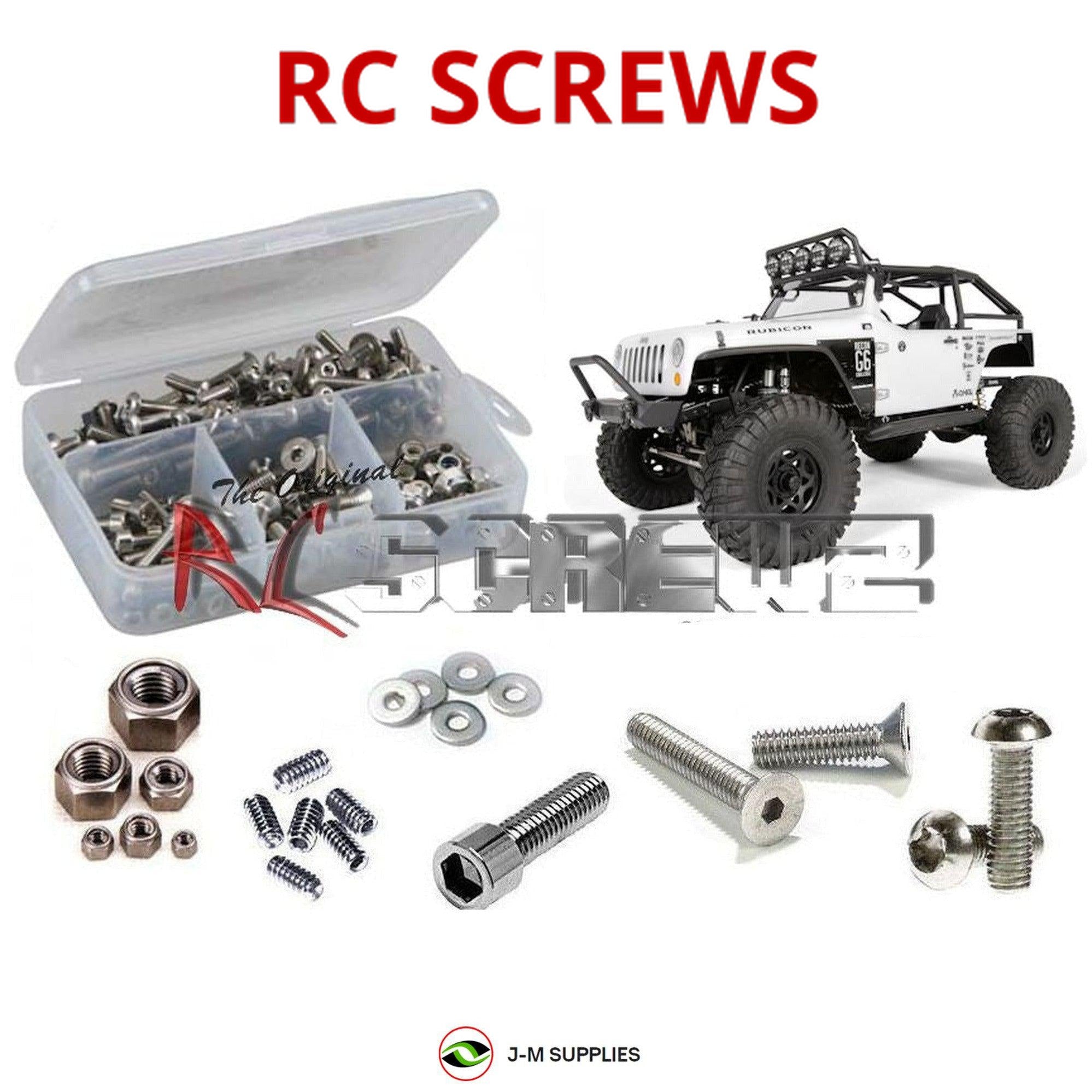 RCScrewZ Stainless Screw Kit axi008 for Axial Racing SCX10 Jeep Wrangler G6 - Picture 1 of 12