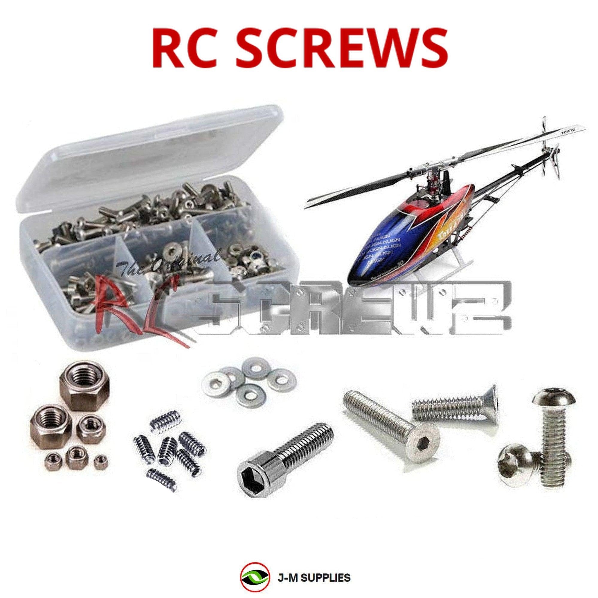 RCScrewZ Stainless Steel Screw Kit alg037 for Align 450L Dominator - Picture 1 of 12