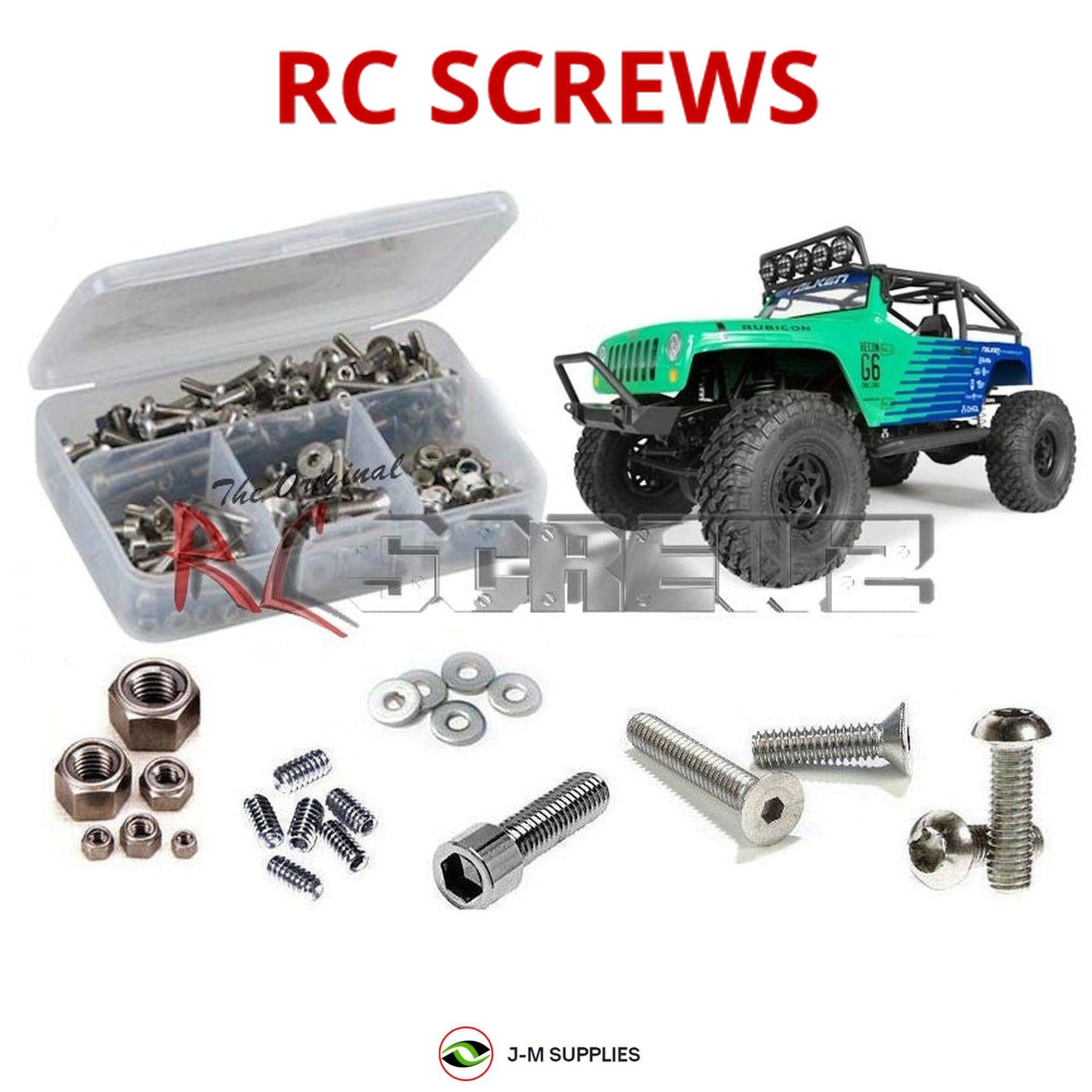 RCScrewZ Stainless Steel Screw Kit axi019 for Axial Racing Wrangler G6 Falkon - Picture 1 of 12