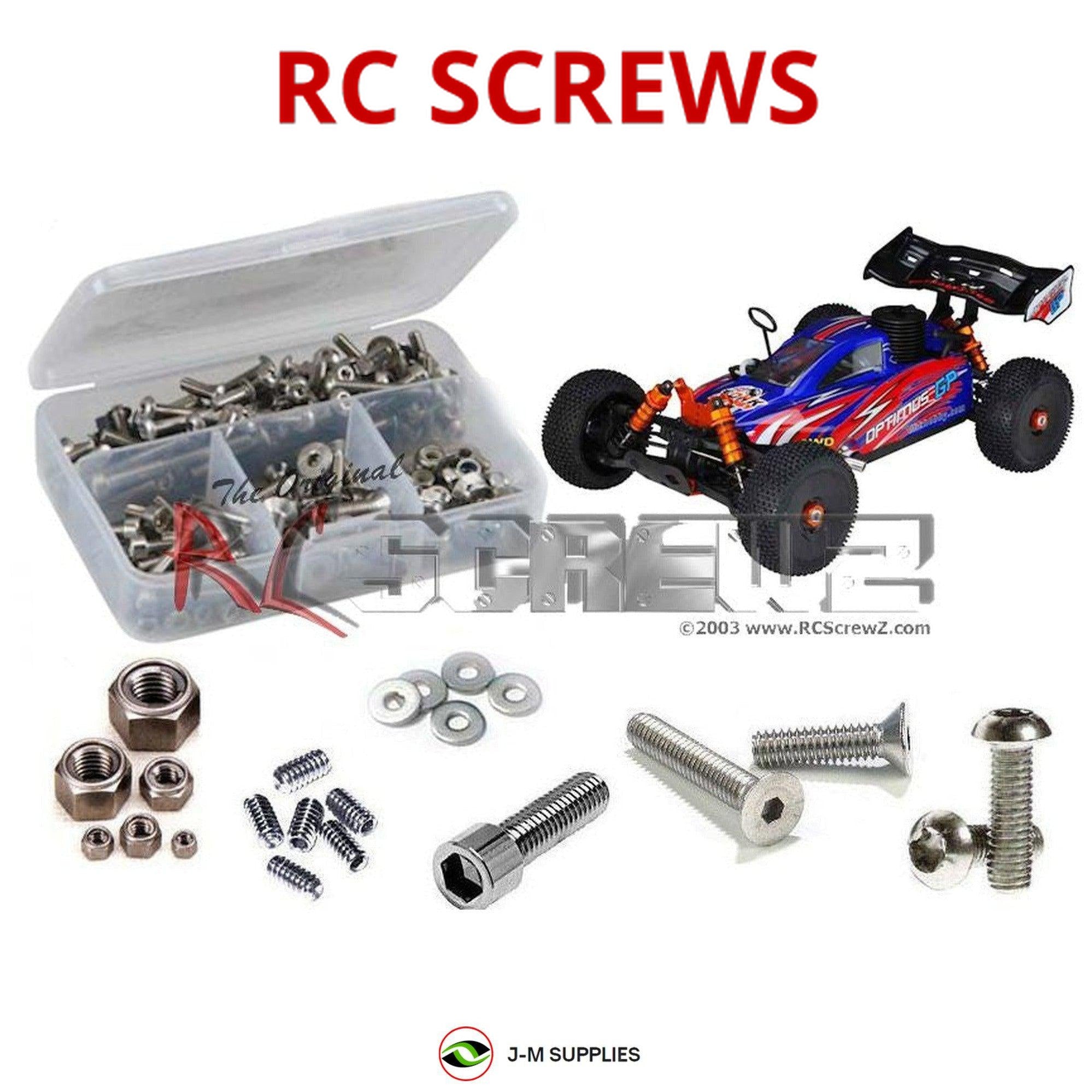 RCScrewZ Stainless Steel Screw Kit dhk009 for DHK Hobby Optimus GP - Picture 1 of 12