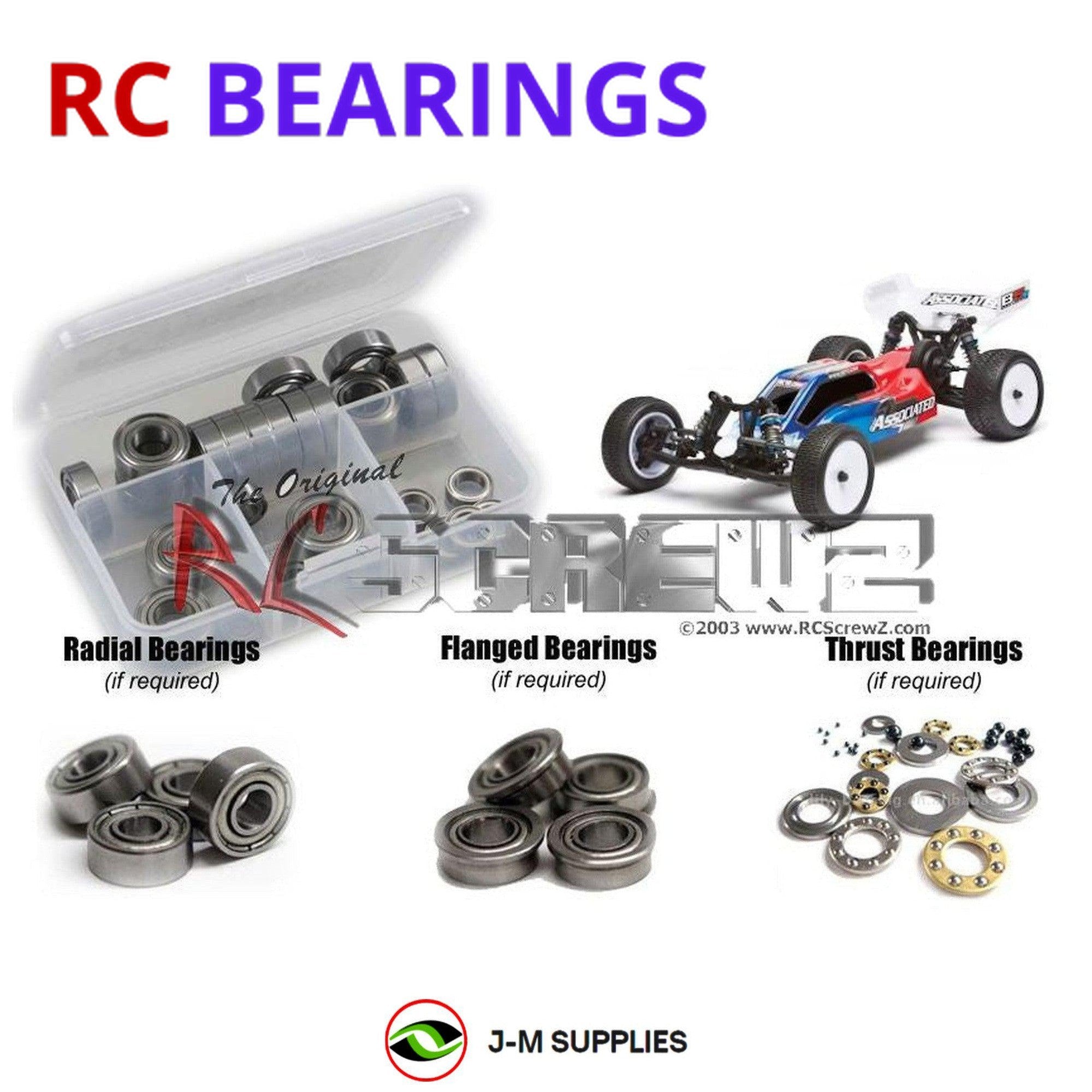 RCScrewZ Metal Shielded Bearings ass059b for Associated RC10 B5M 1/10 ASC90003 - Picture 1 of 12