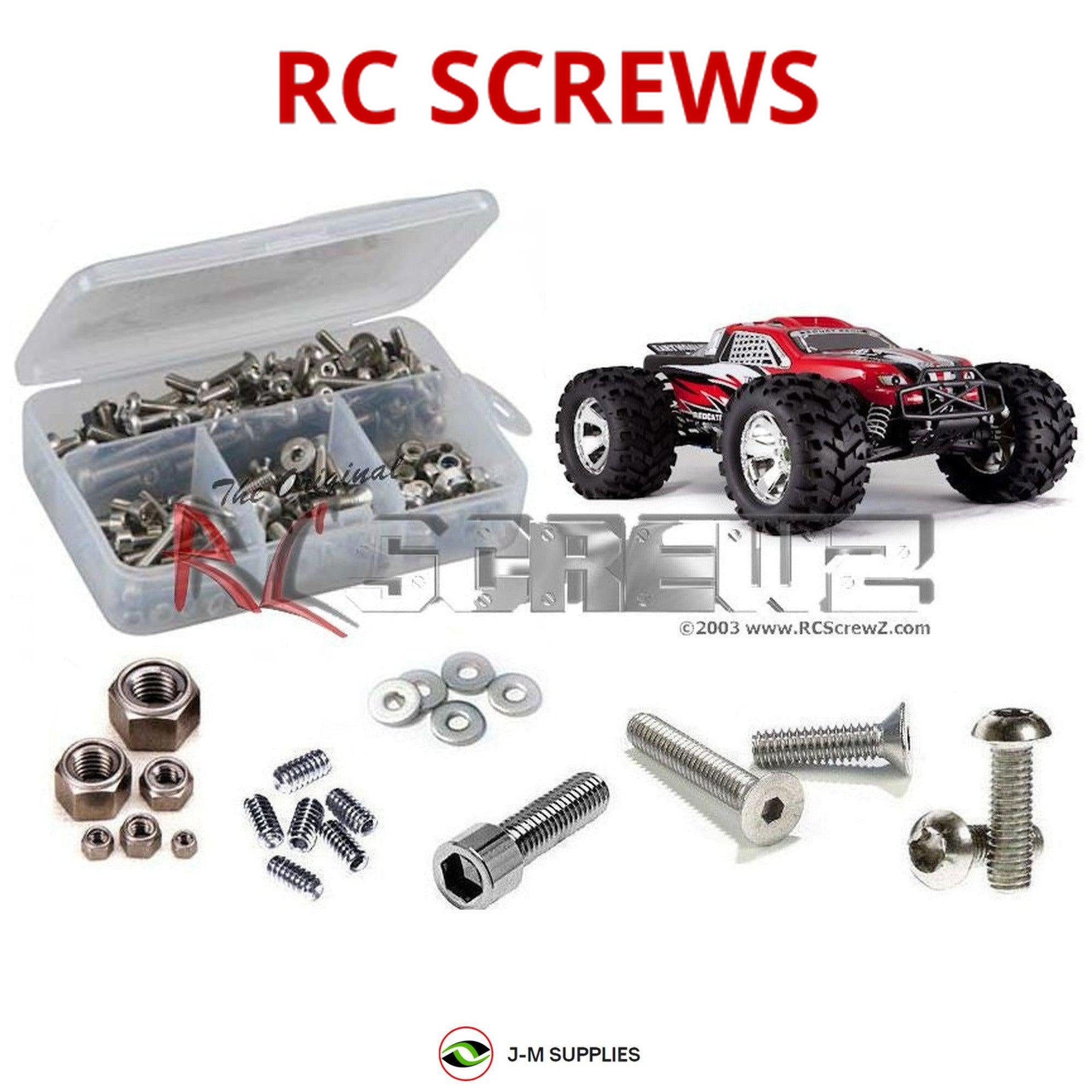 RCScrewZ Stainless Steel Screw Kit rcr018 for RedCat Racing Earthquake 8E 1/8th - Picture 1 of 12