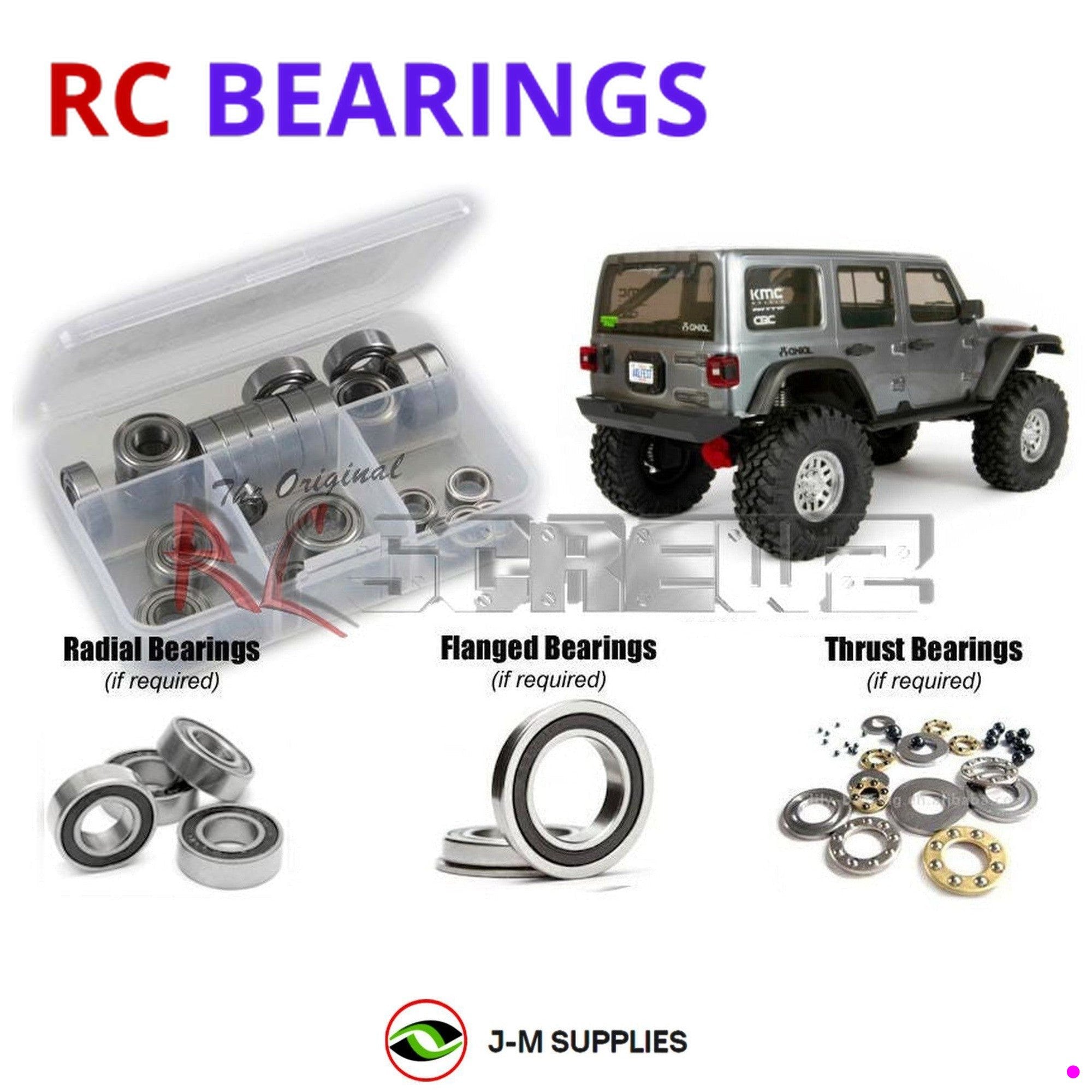 RCScrewZ Rubber Shielded Bearing Kit axi034r for Axial SCX10 III Jeep Wrangler - Picture 1 of 12