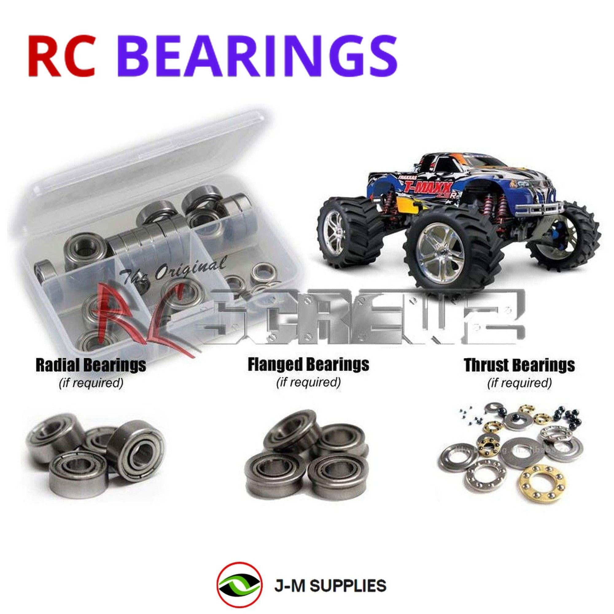 RCScrewZ Metal Shielded Bearing Kit tra017b for Traxxas T-Maxx 2.5R - Picture 1 of 12