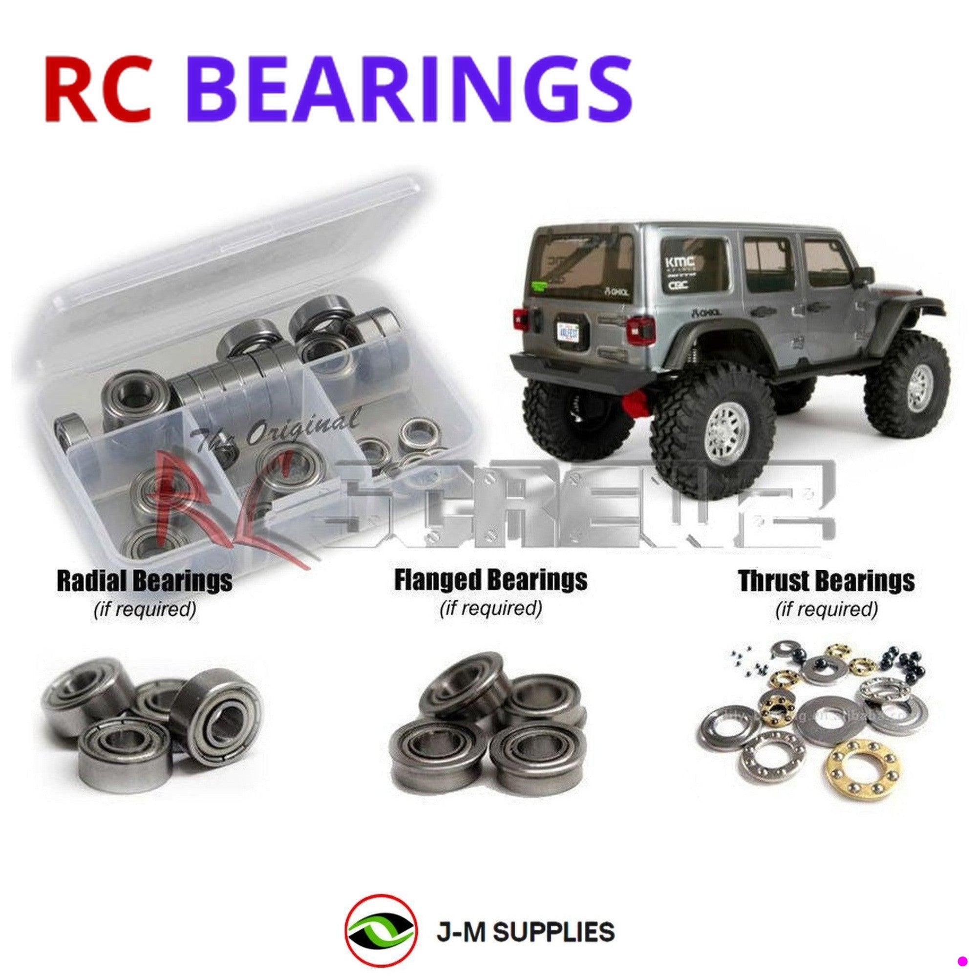 RCScrewZ Metal Shielded Bearing Kit axi034b for Axial SCX10 III Jeep Wrangler - Picture 1 of 12