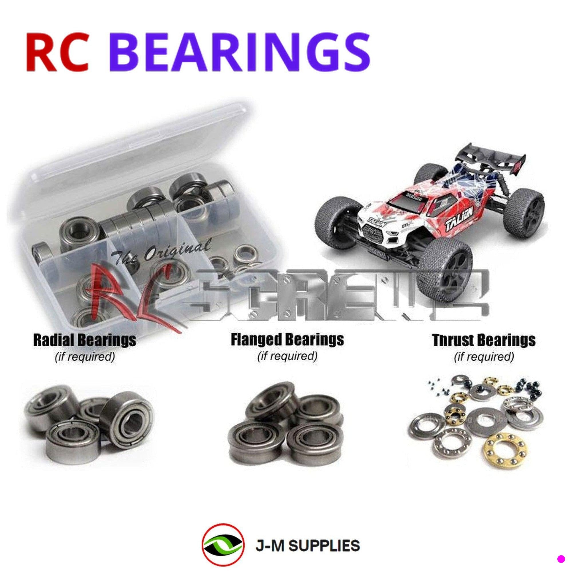 RCScrewZ Metal Shielded Bearing Kit arrm009b for Arrma RC Talion BLX 1/8th - Picture 1 of 12