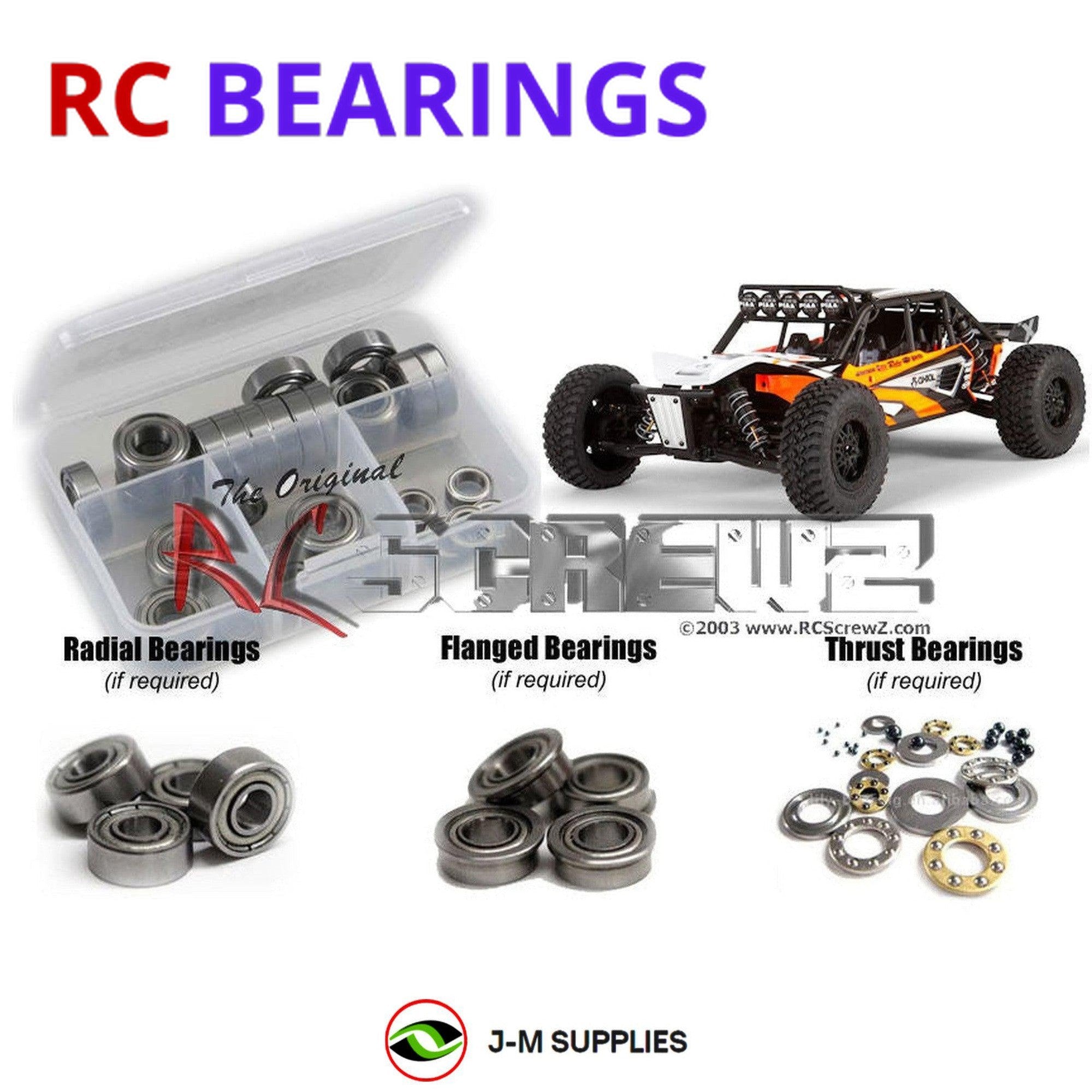 RCScrewZ Metal Shielded Bearing Kit axi005b for Axial Racing EXO Terra #90015/24 - Picture 1 of 12