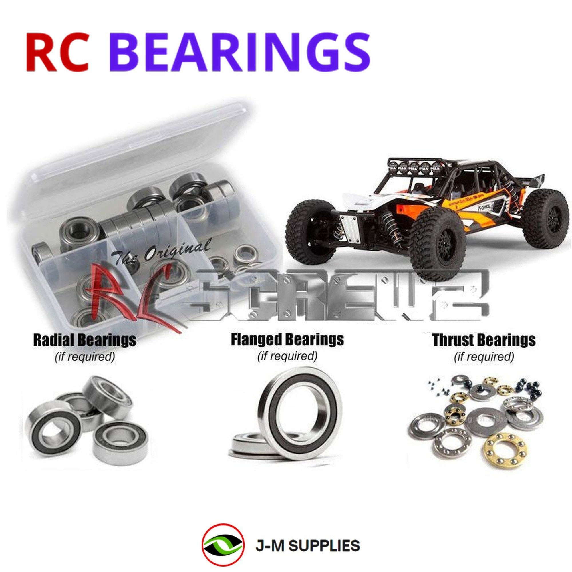 RCScrewZ Rubber Shielded Bearings axi005r for Axial Racing EXO Terra #90015/24 - Picture 1 of 12