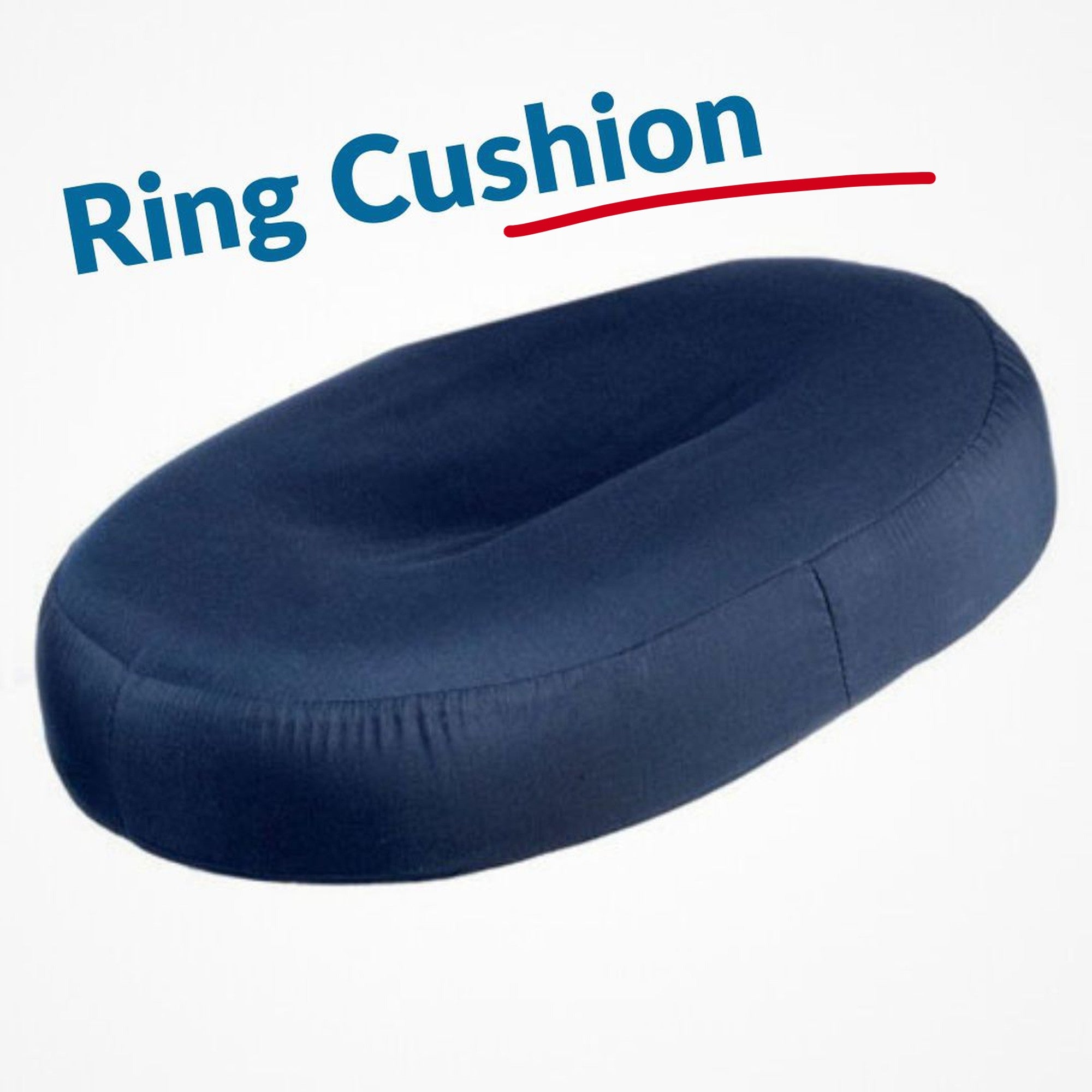 MOBB Ring Seat Cushion, 18-inch - Pressure Offloading, Comfort, Washable - Blue - Picture 1 of 12