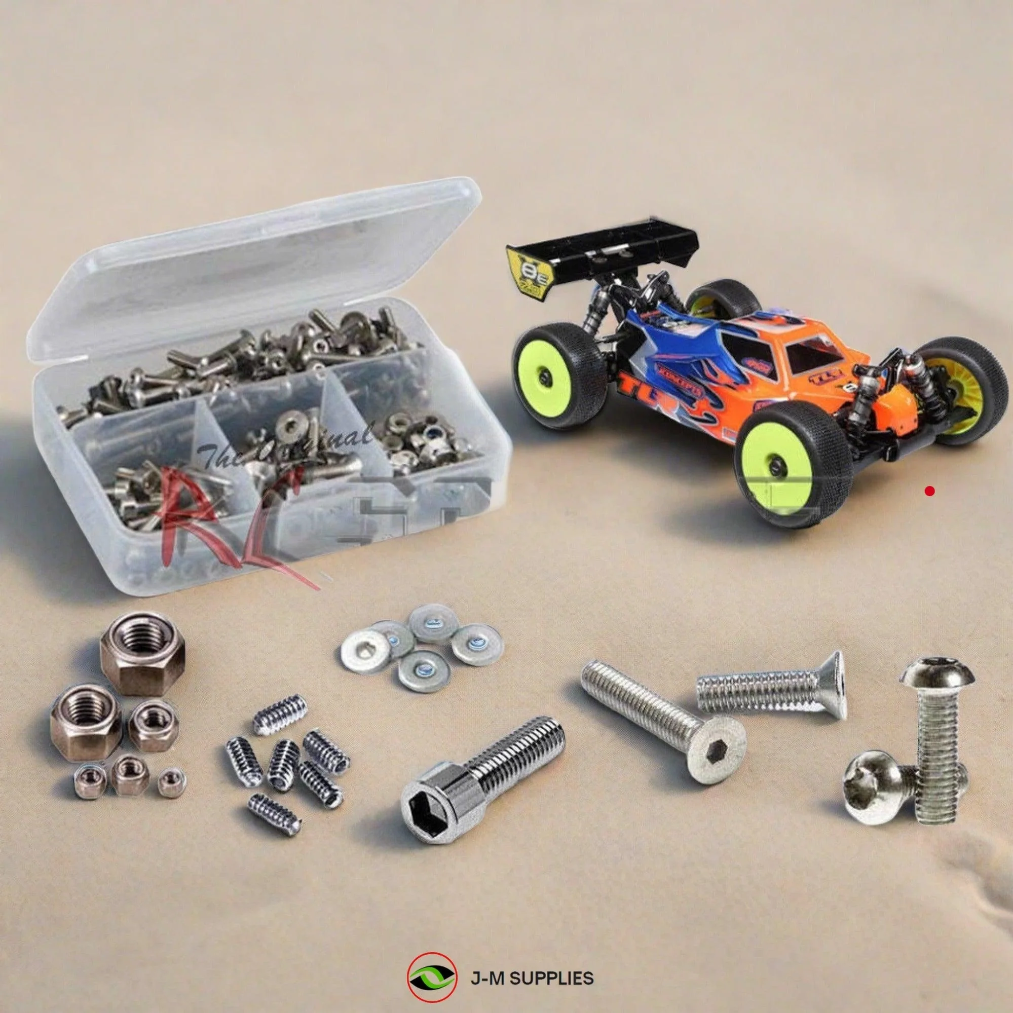 RCScrewZ Stainless Screw Kit los143 for Losi 8IGHT-X/E 2.0 Combo 4X4 (#TLR04012) - Picture 1 of 12