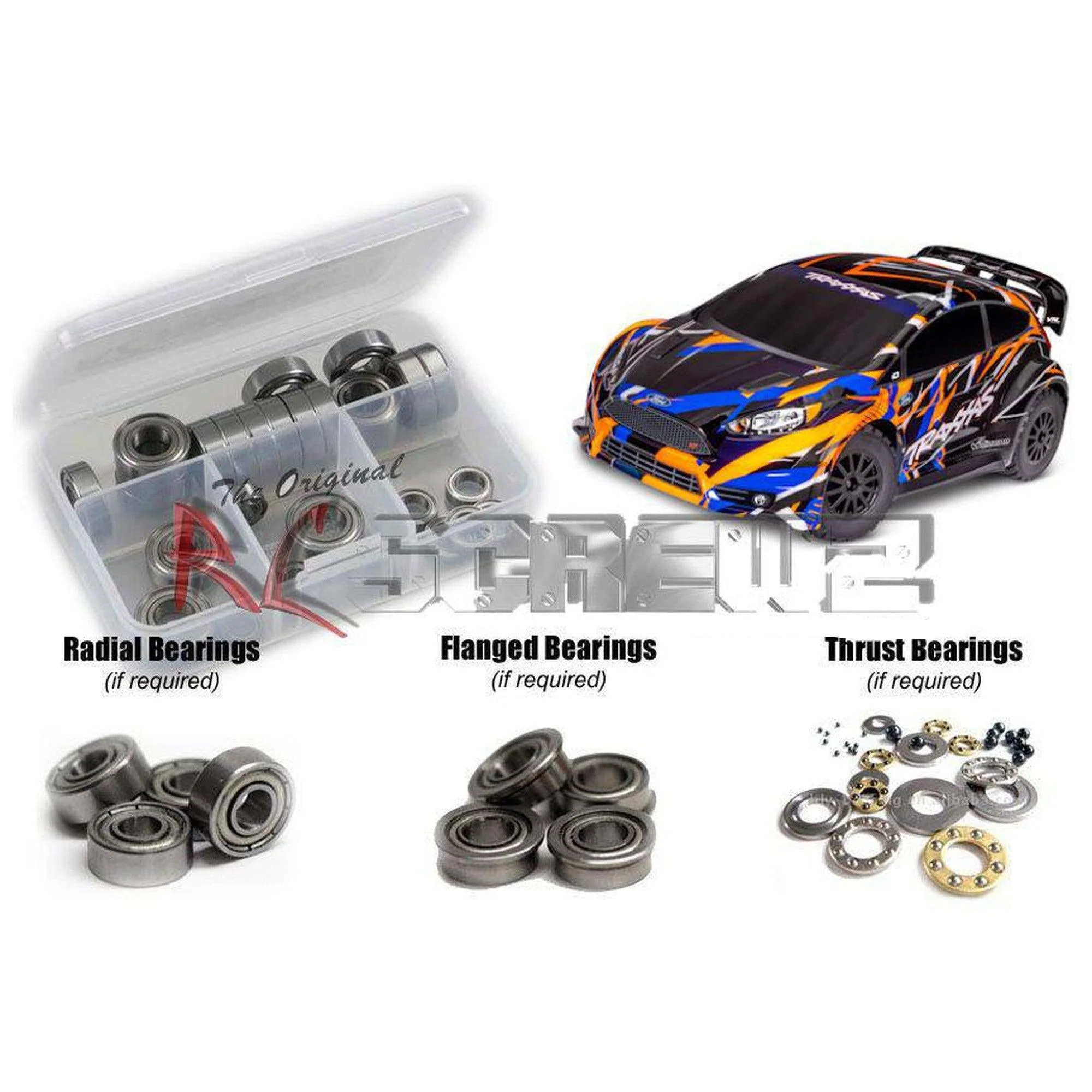 RCScrewZ Metal Shielded Bearing Kit tra122b for Traxxas Ford Fiesta ST Rally VXL - Picture 1 of 12