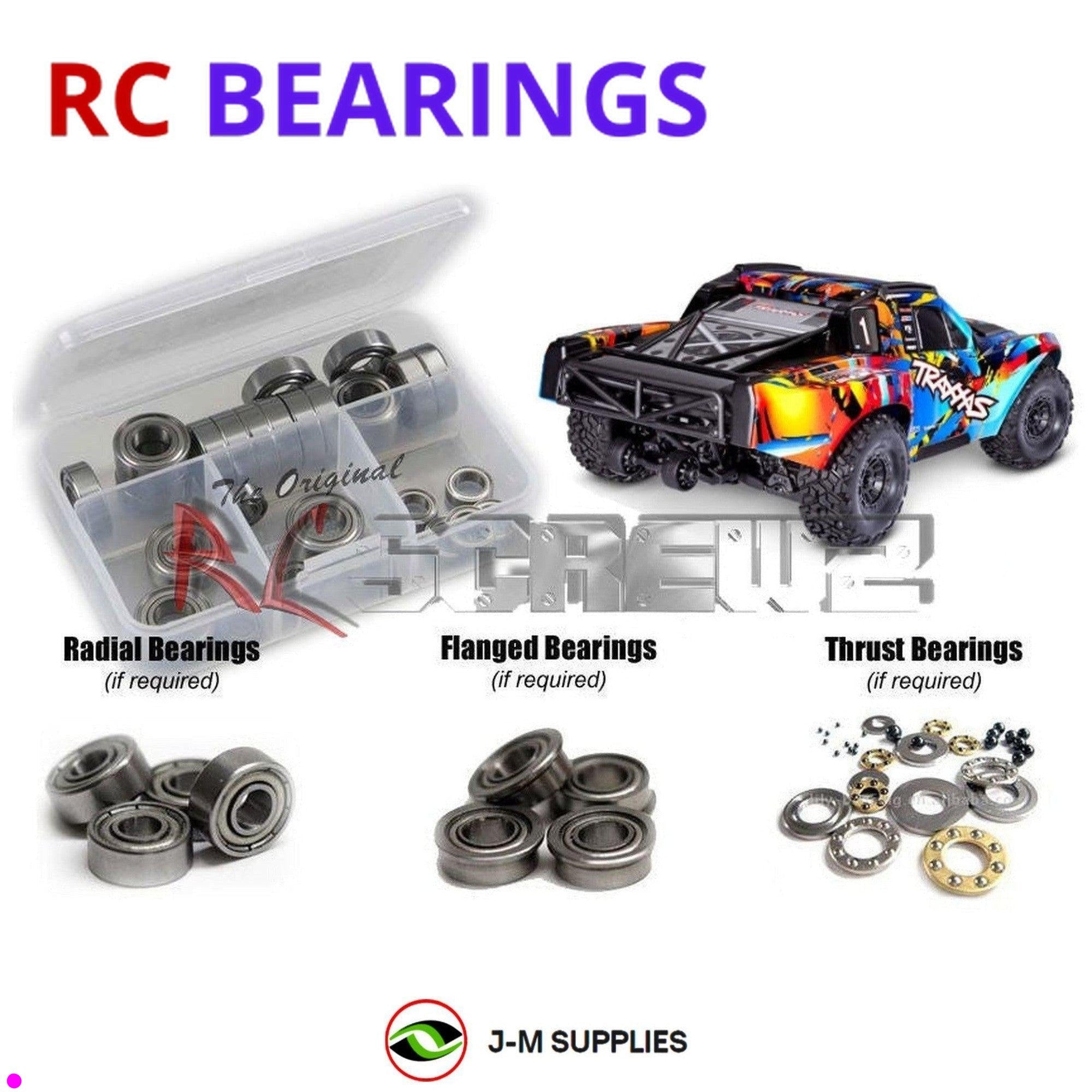 RCScrewZ Metal Shielded Bearings tra123b for Traxxas Maxx Slash Short Course Tru - Picture 1 of 12