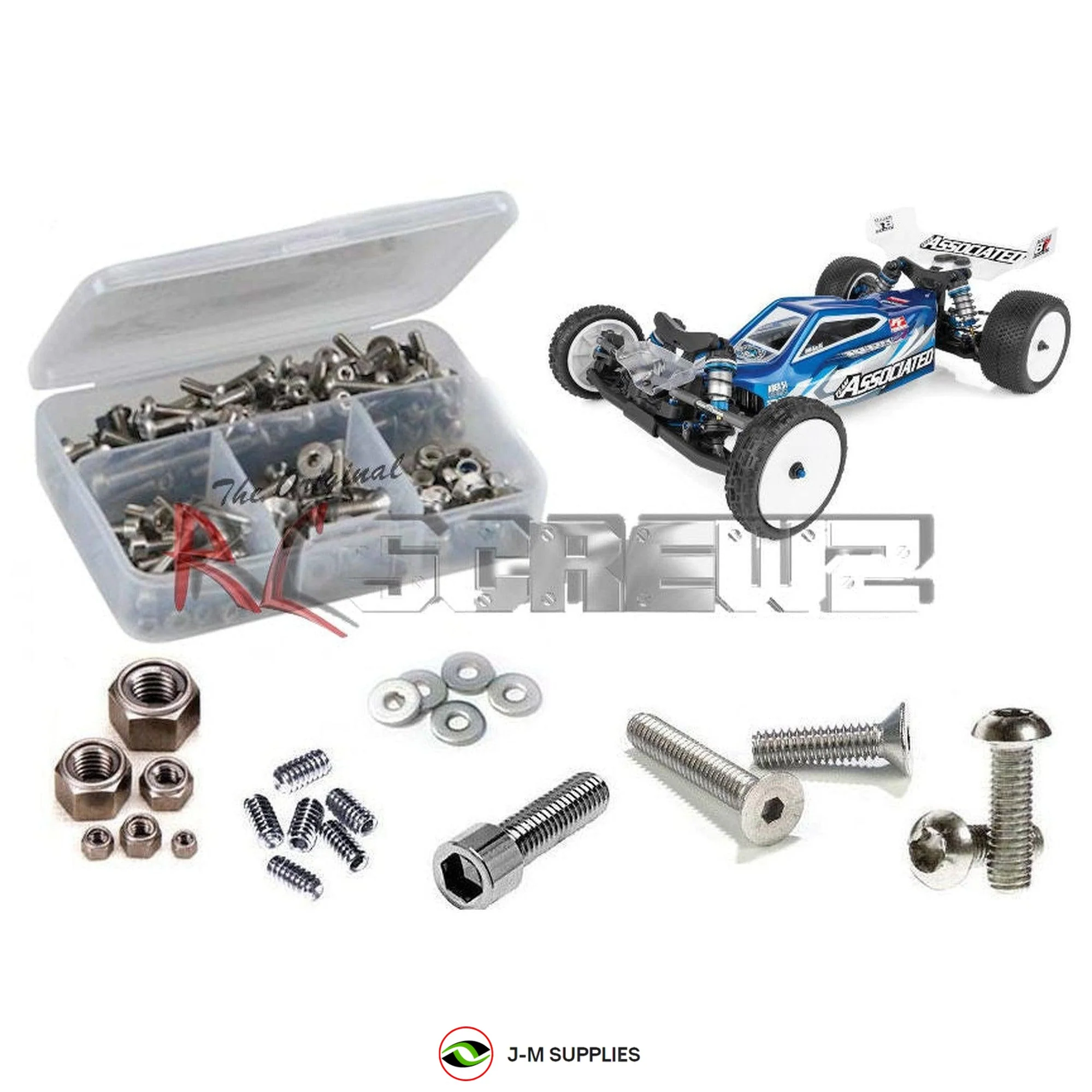RCScrewZ Stainless Screw Kit asc138 for Associated RC10B7 / Team 1/10th (#90041) - Picture 1 of 12