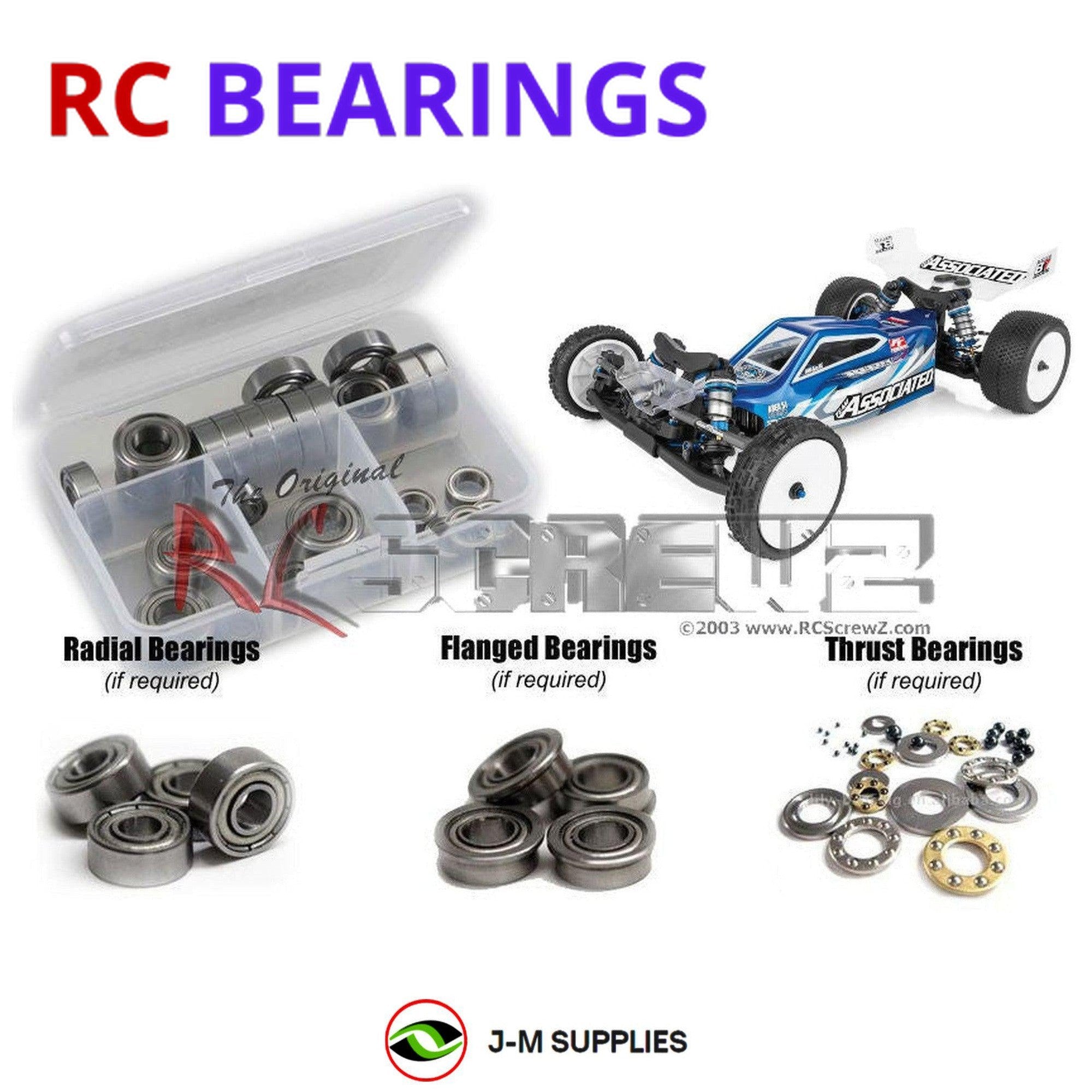 RCScrewZ Metal Shielded Bearings asc138b for Associated RC10B7 / Team 1/10 90041 - Picture 1 of 12