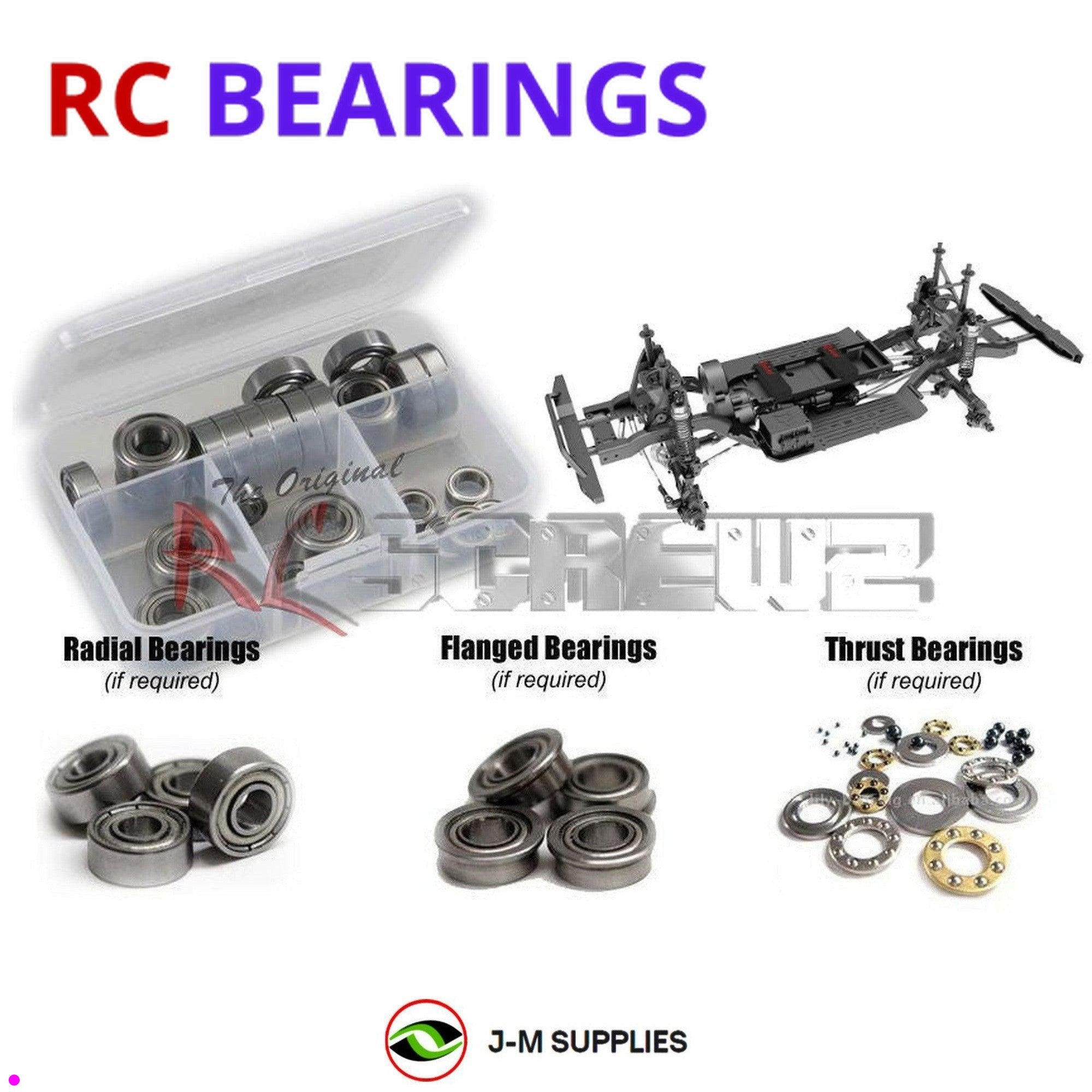 RCScrewZ Metal Shielded Bearing Kit rcr066b for RedCat Gen 8 P.A.C.K. - Picture 1 of 12