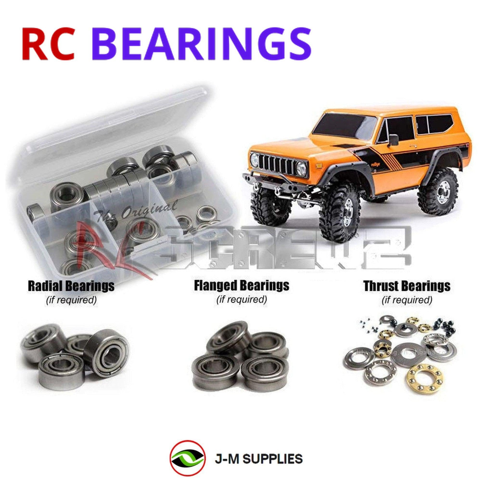 RCScrewZ Metal Shielded Bearing Kit rcr067b for RedCat Gen 8 Scout 2 - Picture 1 of 12