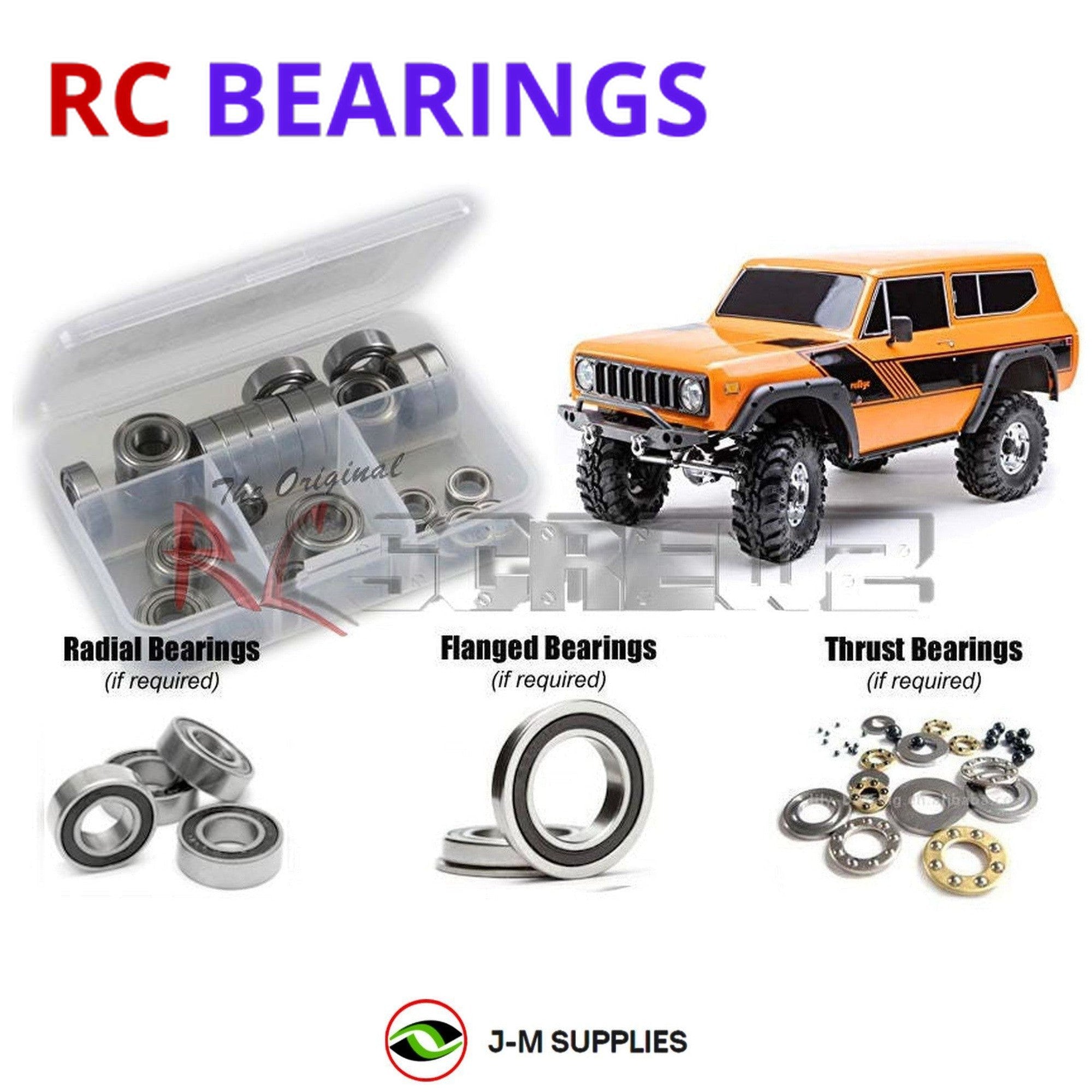 RCScrewZ Rubber Shielded Bearing Kit rcr067r for RedCat Gen 8 Scout 2 - Picture 1 of 12