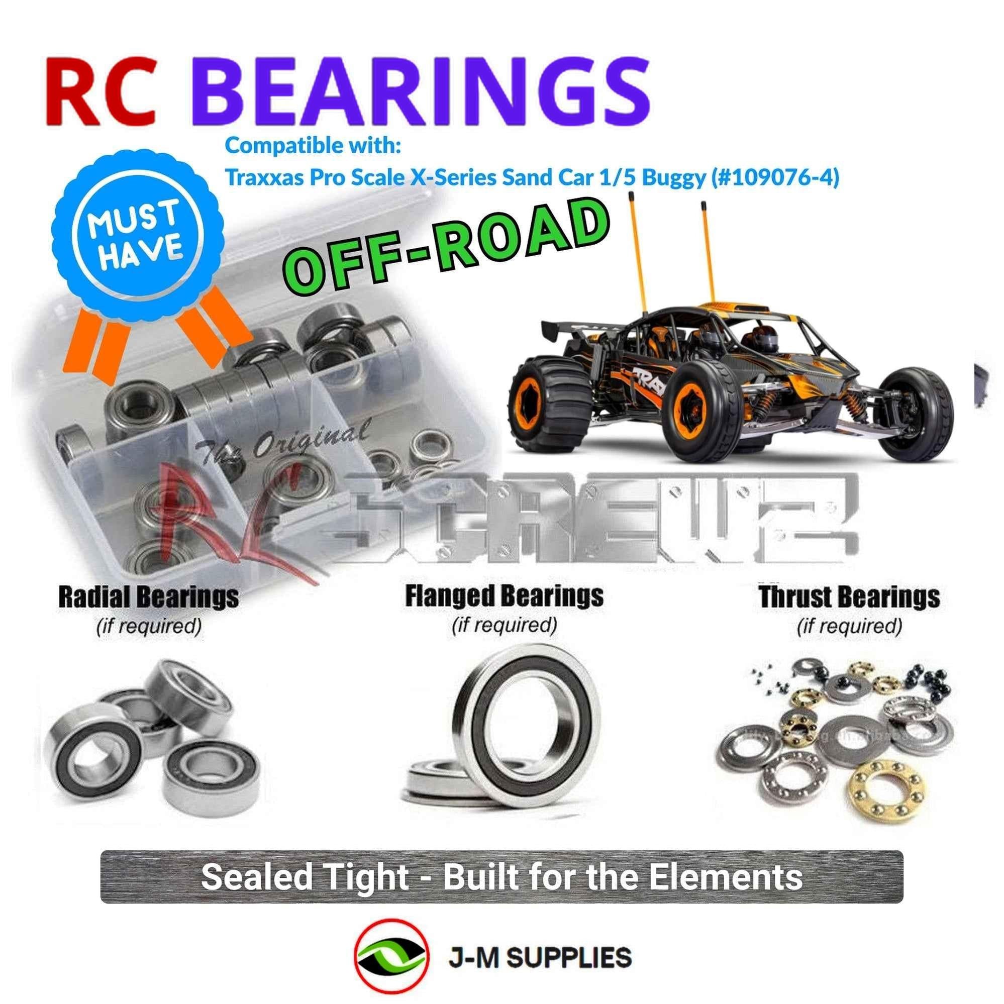 RCScrewZ Rubber Shielded Bearings tra149r for Traxxas Pro Scale Sand Car | KIT - Picture 1 of 12