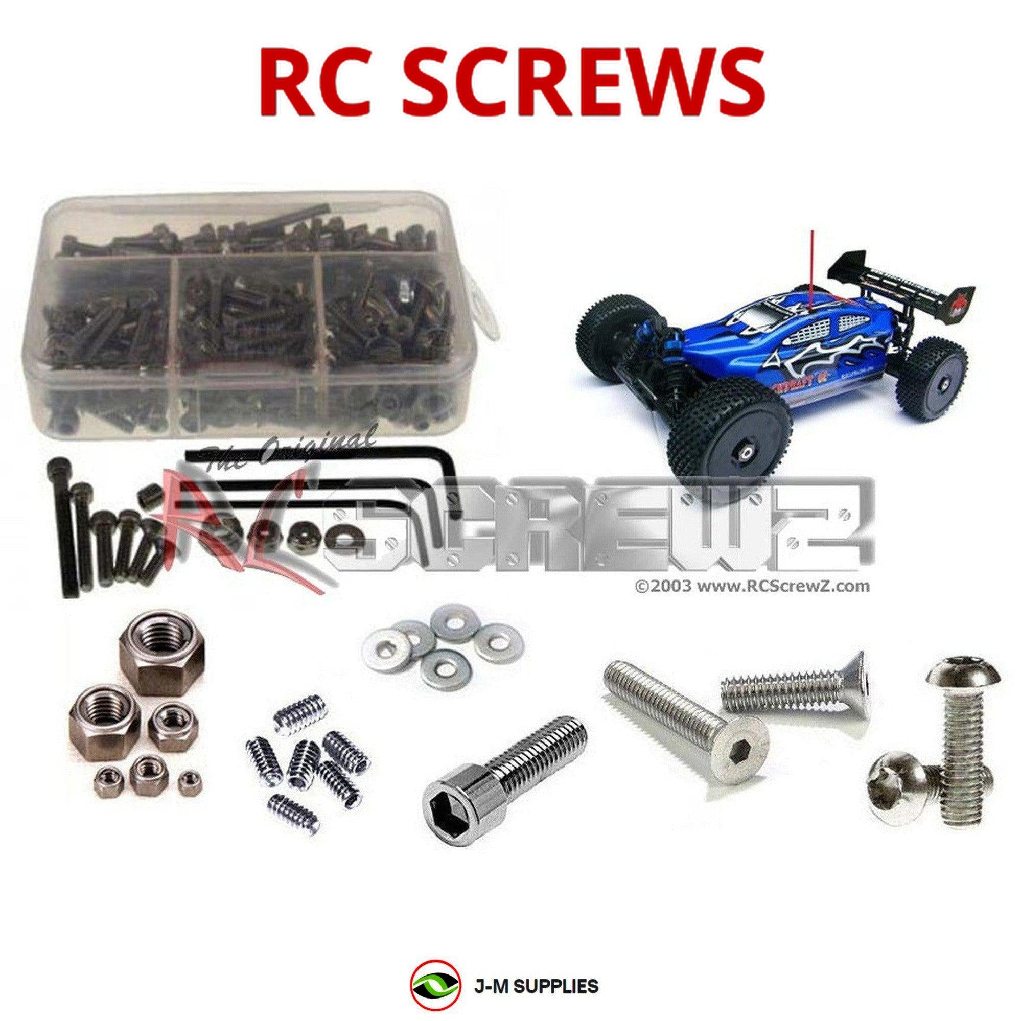 RCScrewZ Stainless Screw Kit rcr008 for RedCat Racing Backdraft 8E 1/8 Brushless - Picture 1 of 12