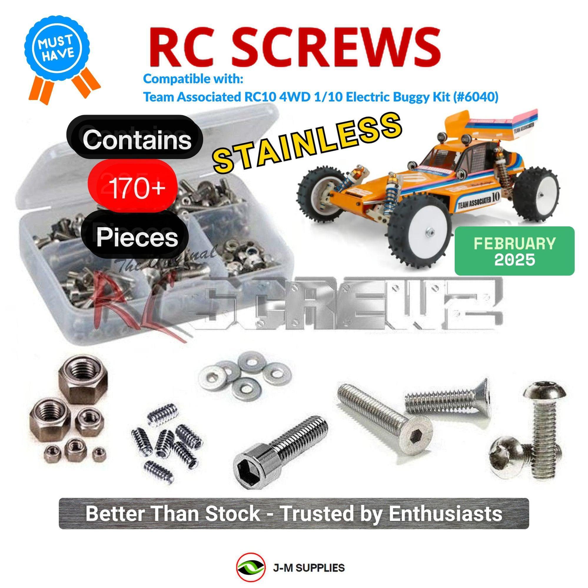 RCScrewZ Stainless Screw Kit asc153 for Associated RC10 4WD 1/10th (#6040) | KIT - Picture 1 of 12