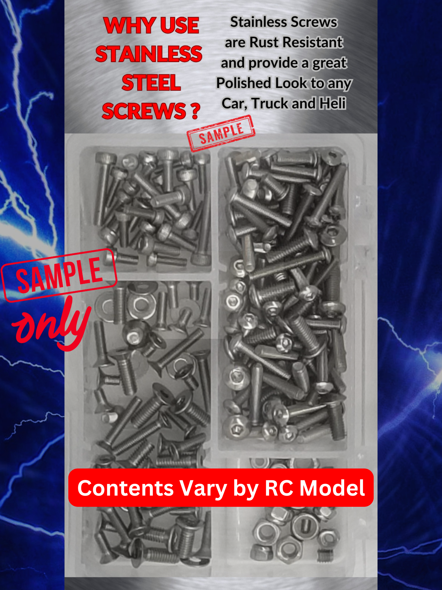 RCScrewZ Stainless Screw Kit asc155 for Associated Enduro Builders Kit 3 | SET - Picture 3 of 12