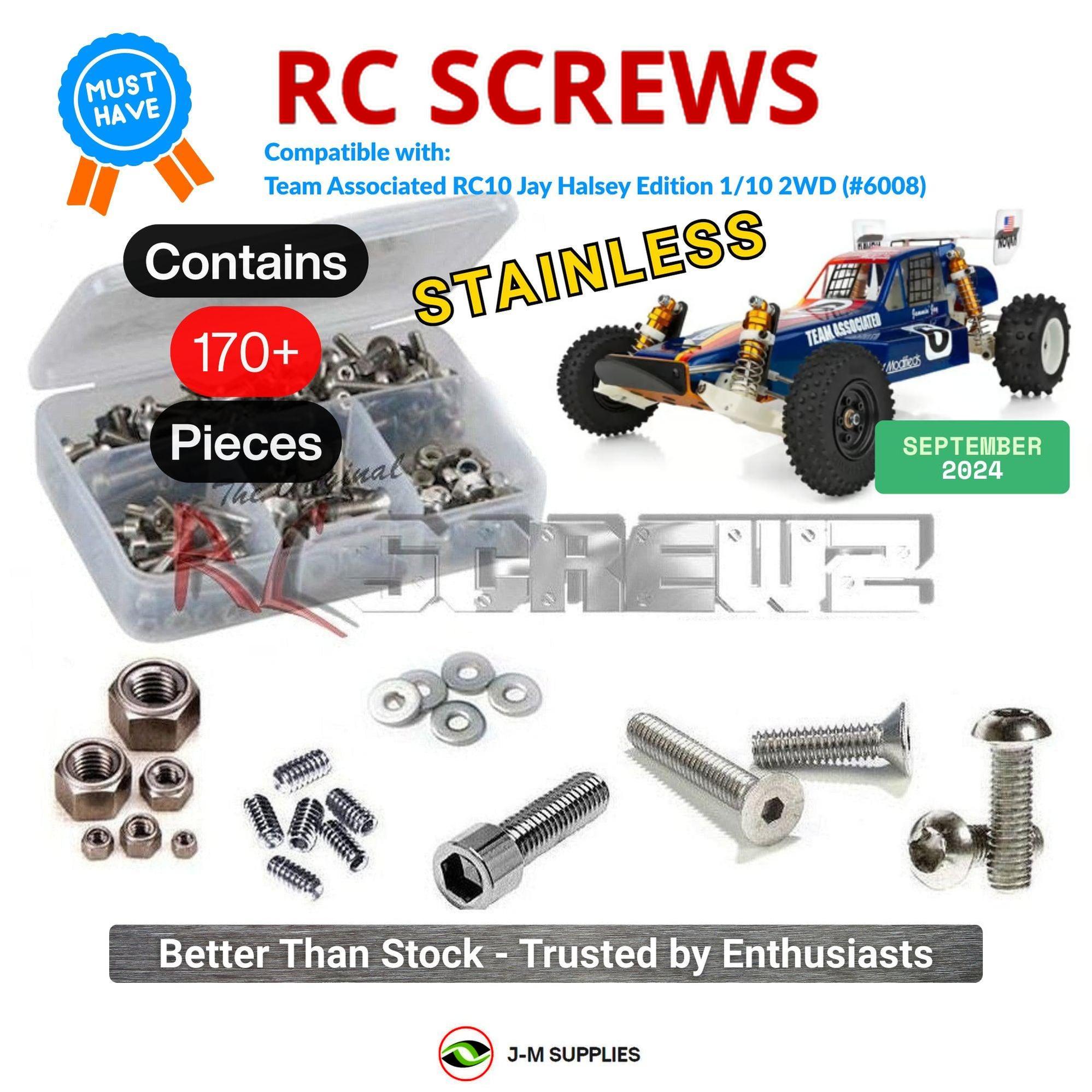 RCScrewZ Stainless Screw Kit asc157 for Associated RC10 Jay Halsey Edition | KIT - Picture 1 of 12