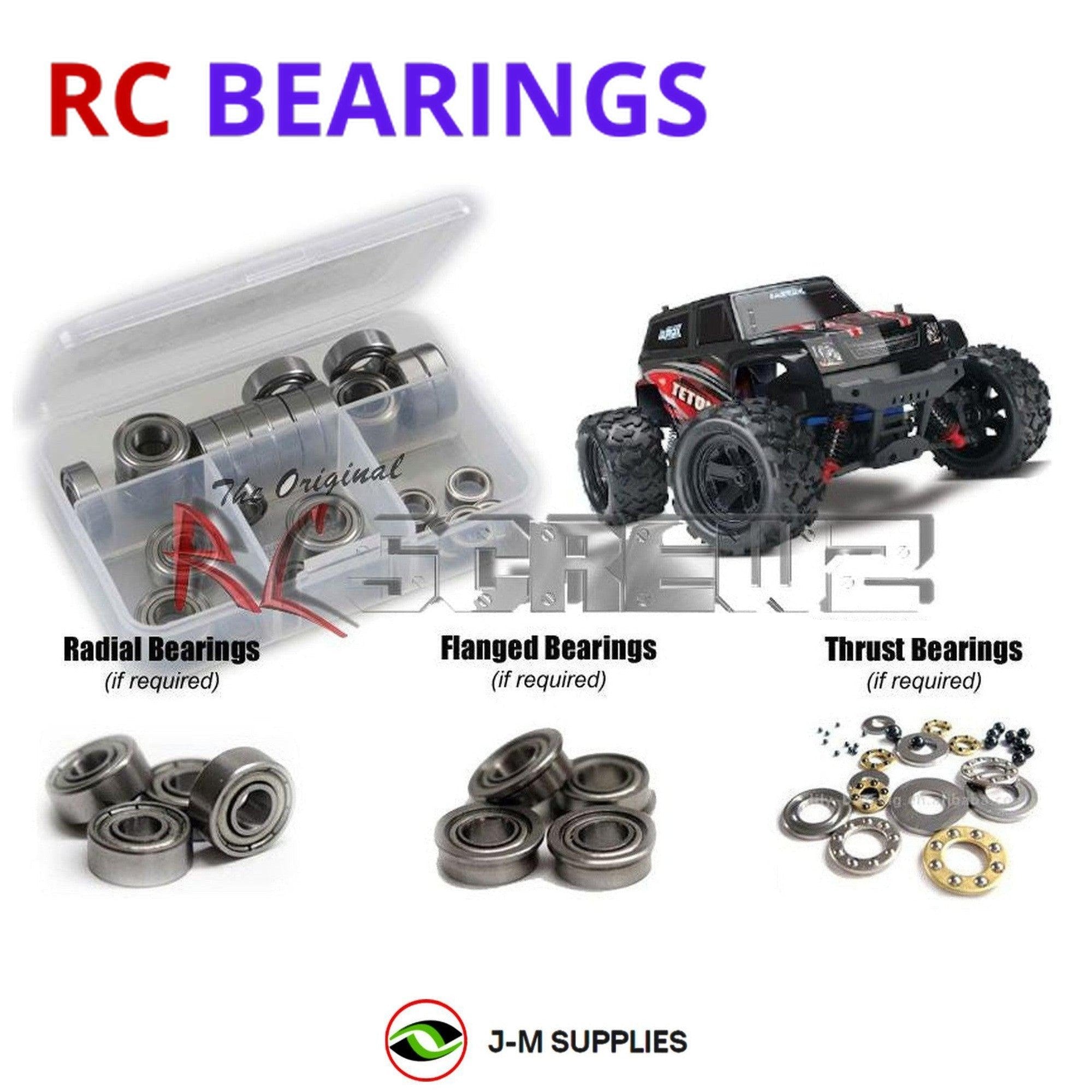 RCScrewZ Metal Shielded Bearing Kit tra055b for Traxxas Latrax 1/18 Teton 76054 - Picture 1 of 12