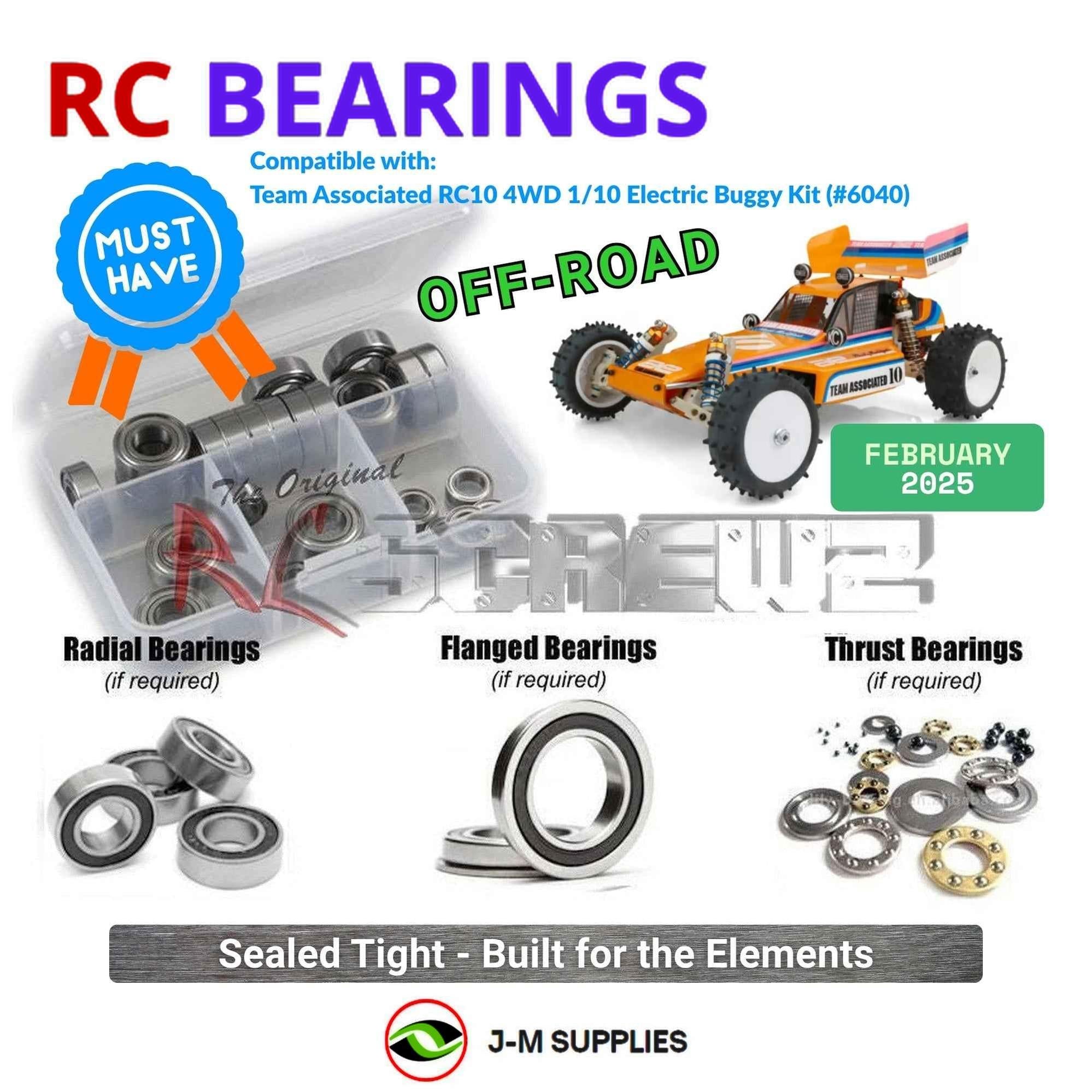 RCScrewZ Rubber Shielded Bearing asc153r for Associated RC10 4WD 1/10 6040 | SET - Picture 1 of 12
