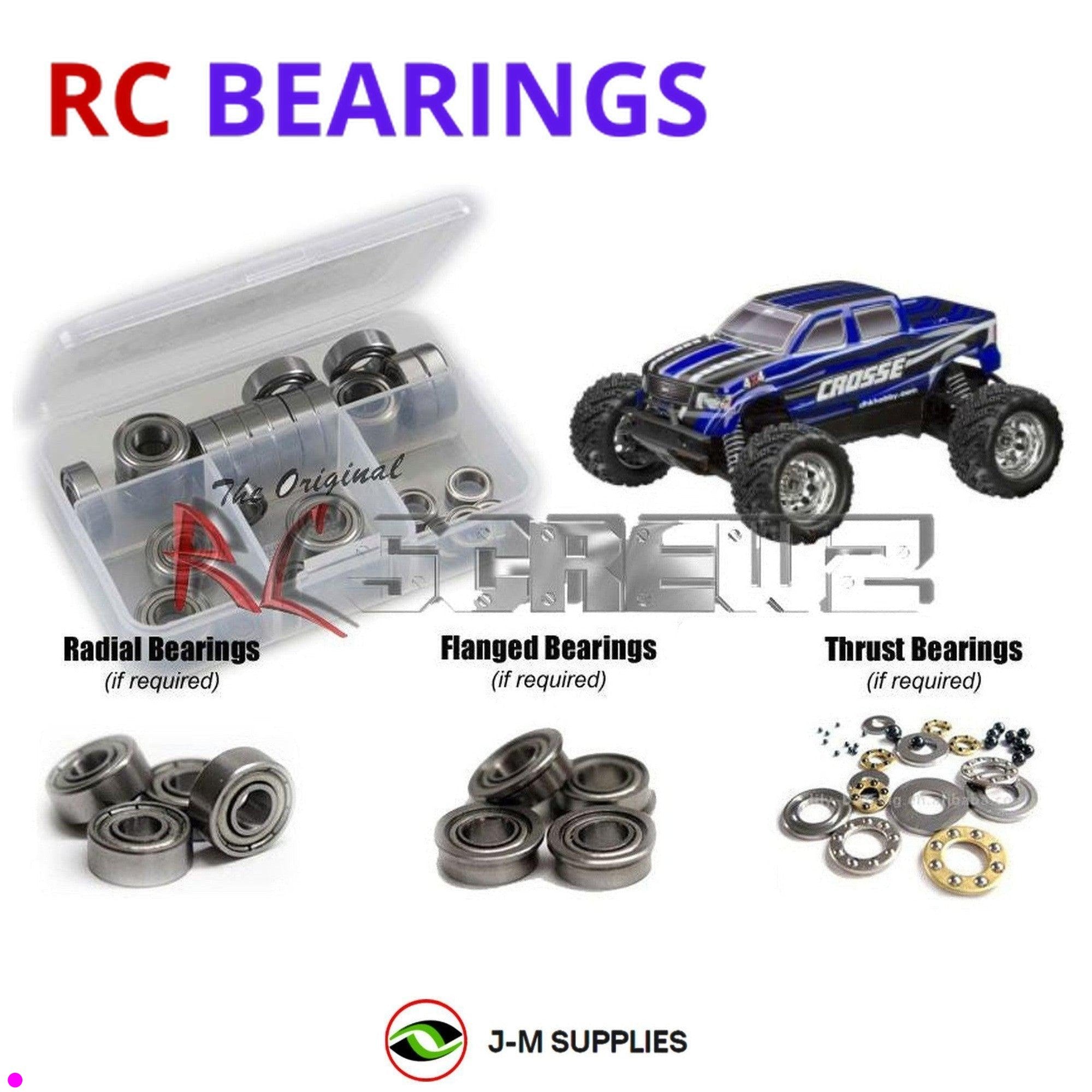 RCScrewZ Metal Shielded Bearing Kit dhk010b for DHK Hobby Crosse 1/10th - Picture 1 of 12