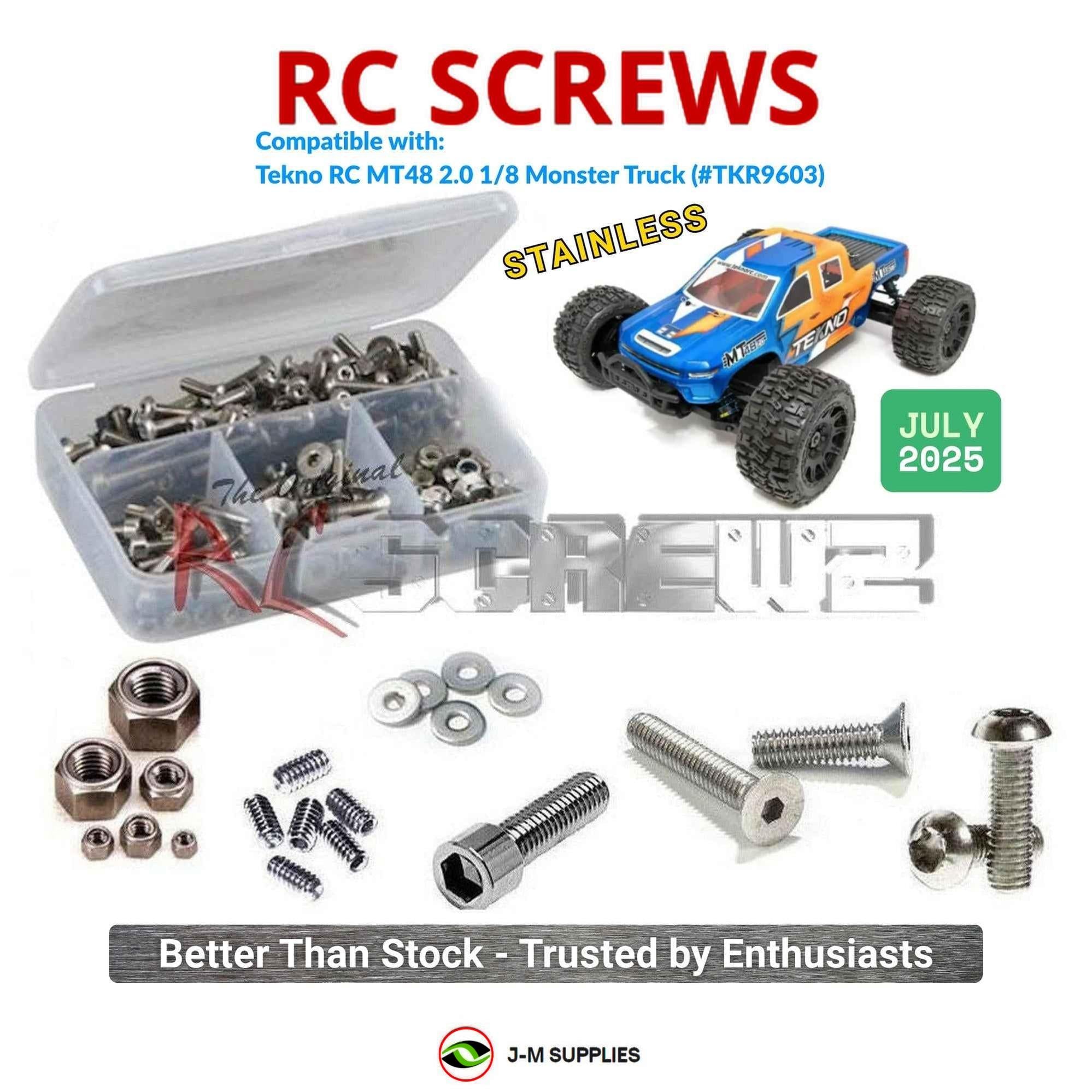 RCScrewZ Stainless Screw Kit tek033 for Tekno MT48 2.0 1/8th (#TKR9603) | KIT - Picture 1 of 12