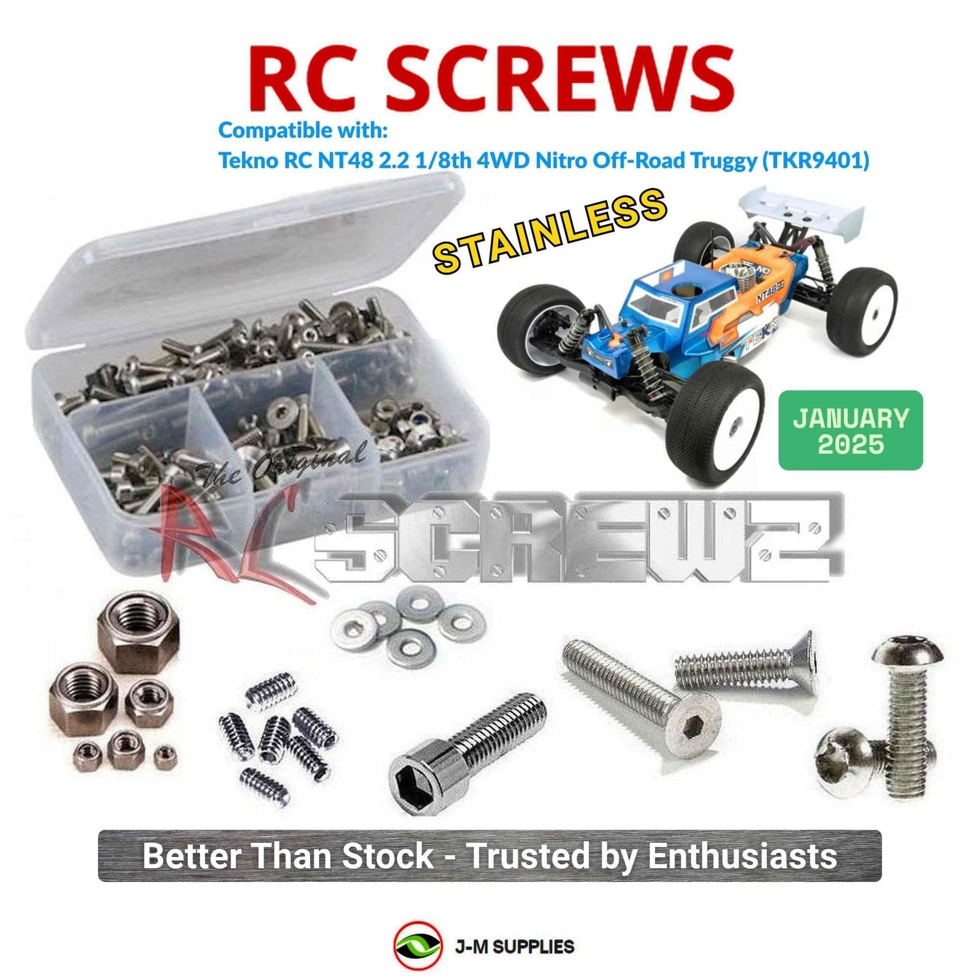 RCScrewZ Stainless Screw Kit tek034 for Tekno NT48 2.2 1/8 Nitro (TKR9401) | SET - Picture 1 of 12