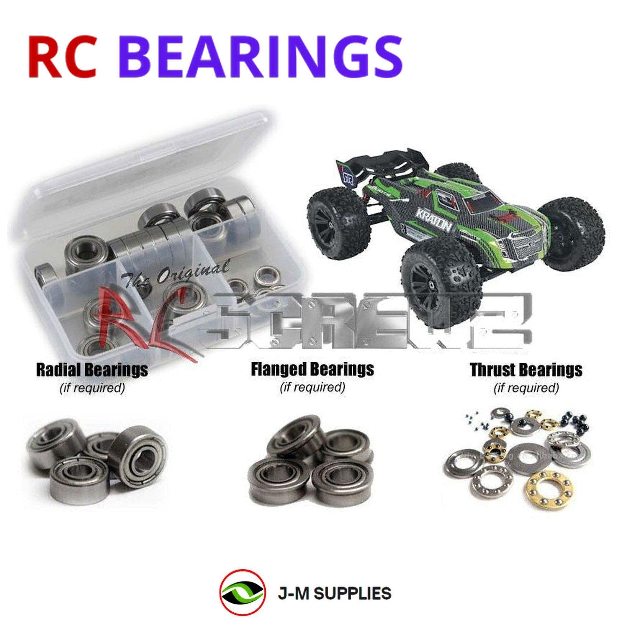 RCScrewZ Metal Shielded Bearing Kit arrm007b for Arrma Kraton 6s BLX V1 AR106005 - Picture 1 of 12