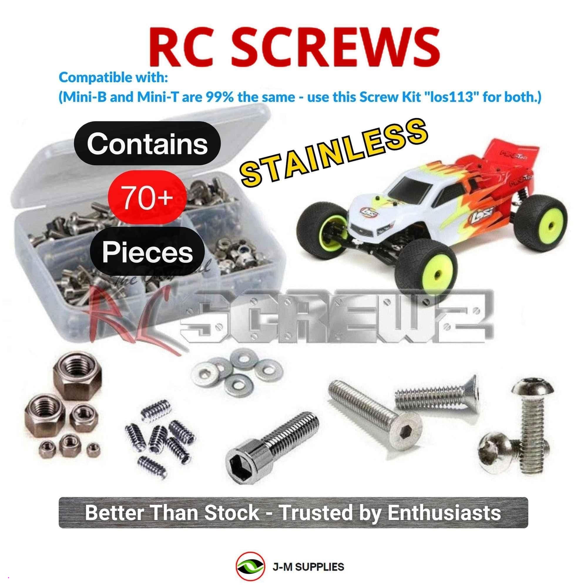 RCScrewZ Stainless Screw Kit los113 for Losi Mini-T 2.0 1/18 2WD Truck | SET - Picture 1 of 12