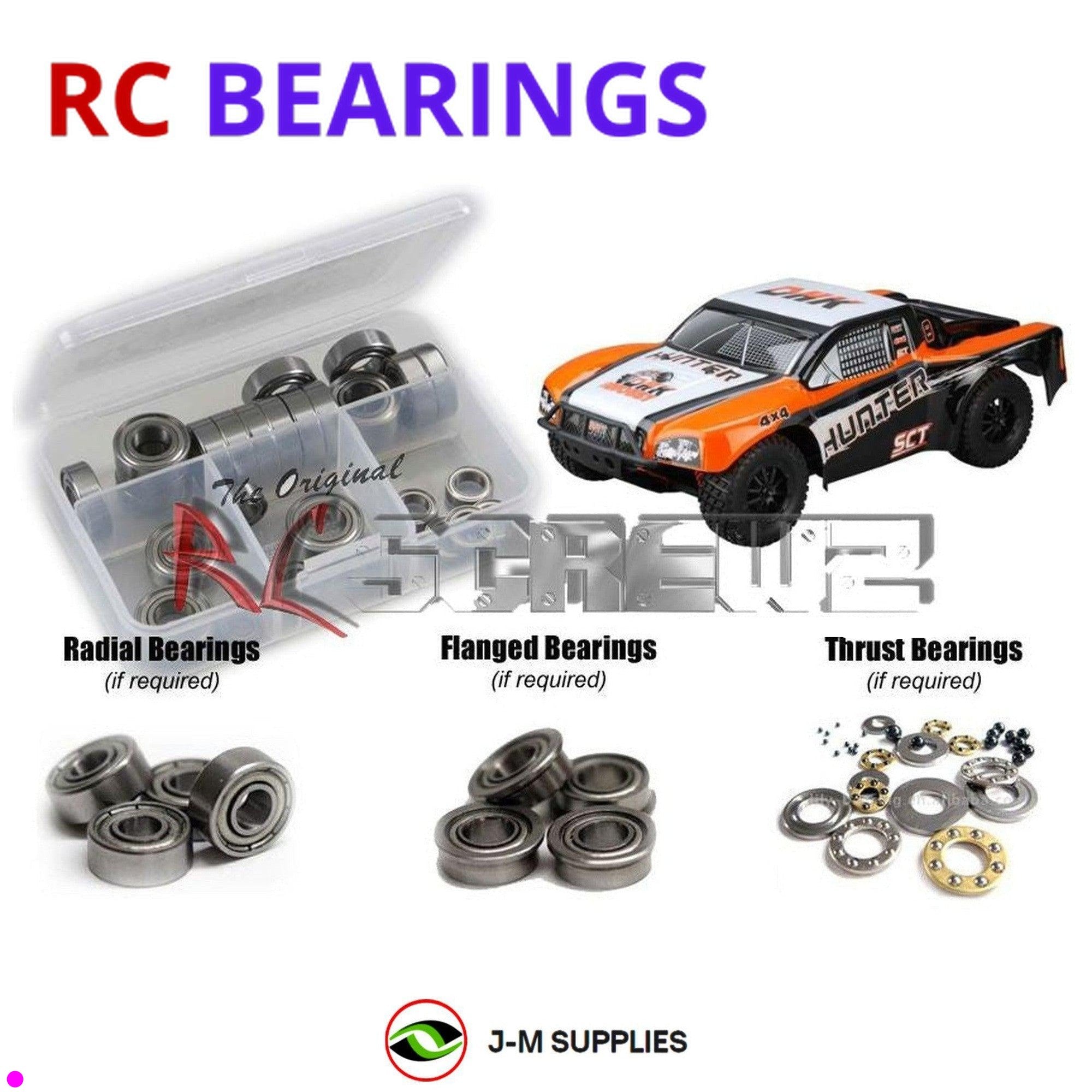 RCScrewZ Metal Shielded Bearing Kit dhk011b for DHK Hobby Hunter SCT - Picture 1 of 12