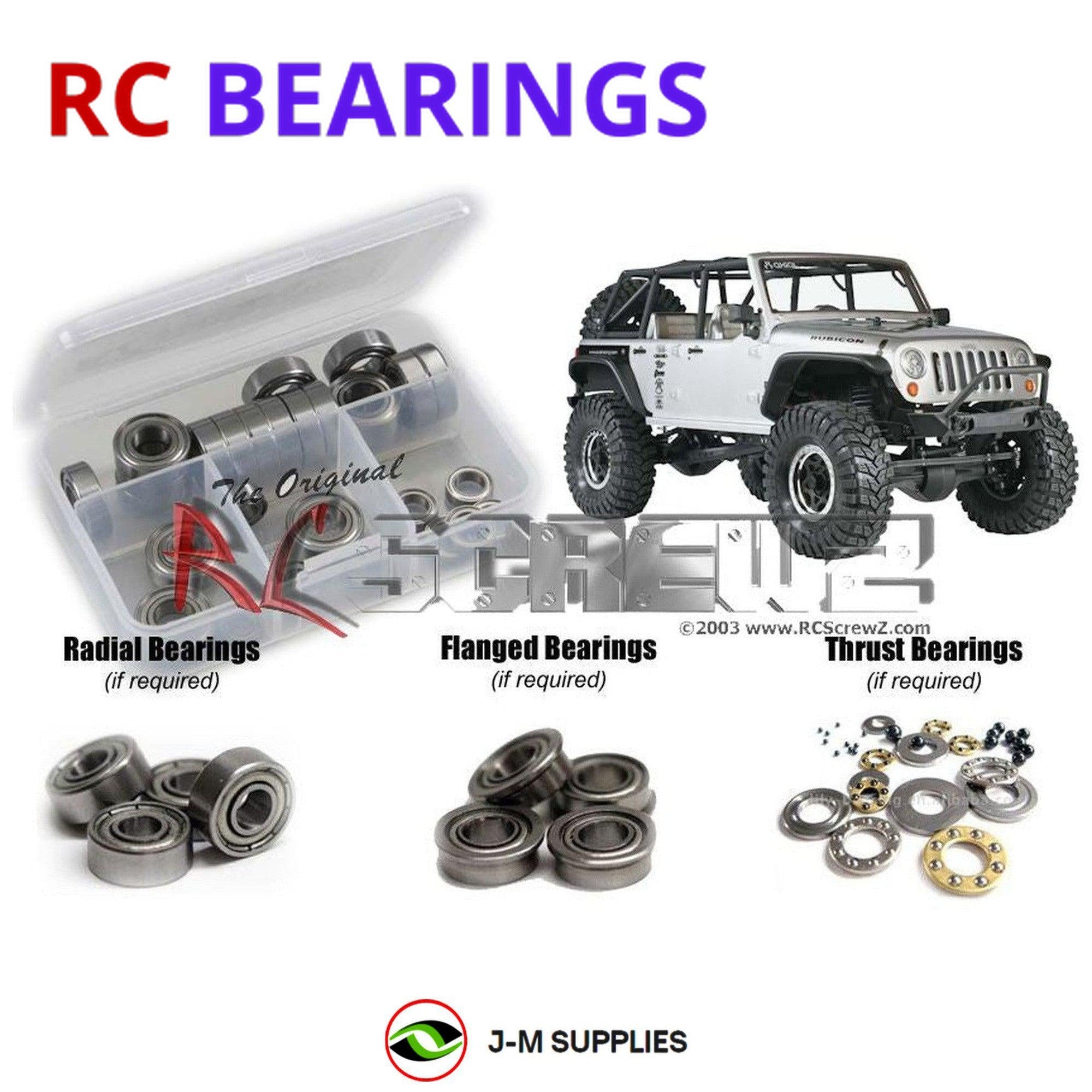 RCScrewZ Metal Shielded Bearings axi009b for Axial SCX10 Wrangler Rubicon 90028 - Picture 1 of 12