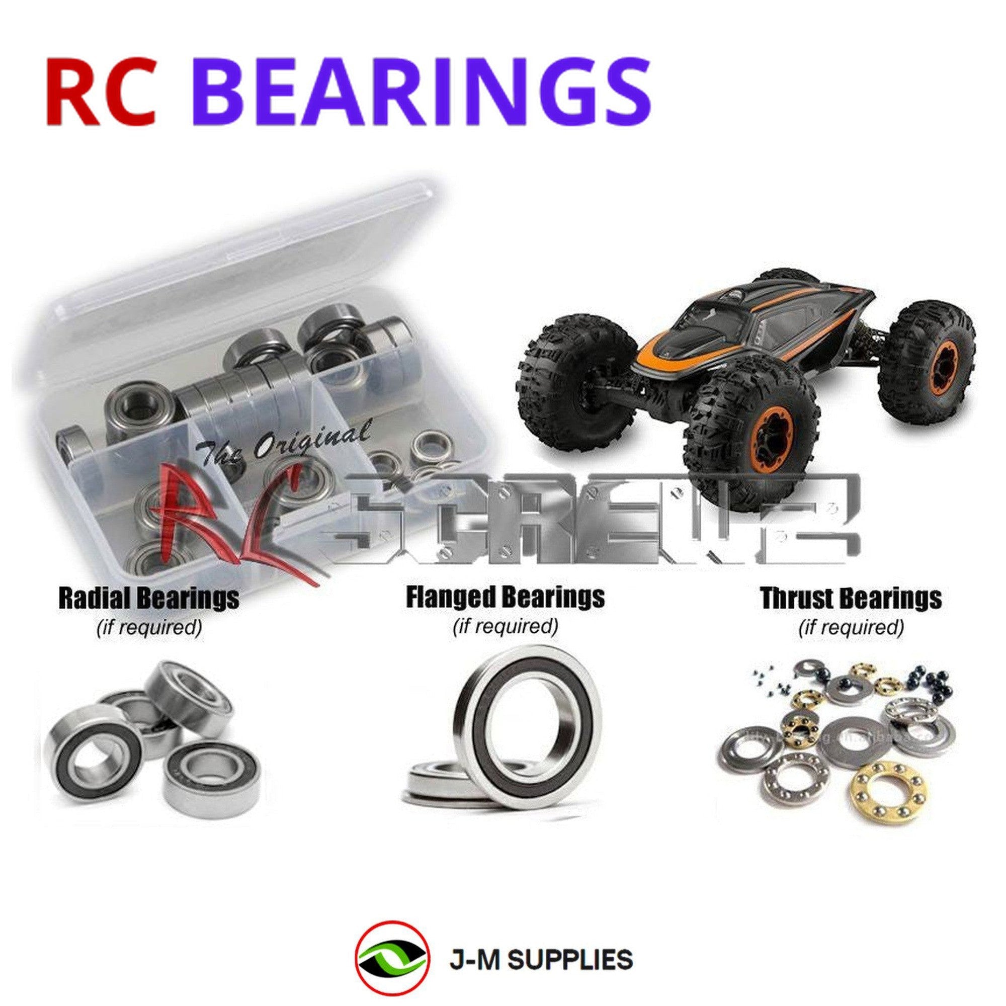 RCScrewZ Rubber Shielded Bearing Kit axi003r for Axial Racing XR-10 #90017 - Picture 1 of 12