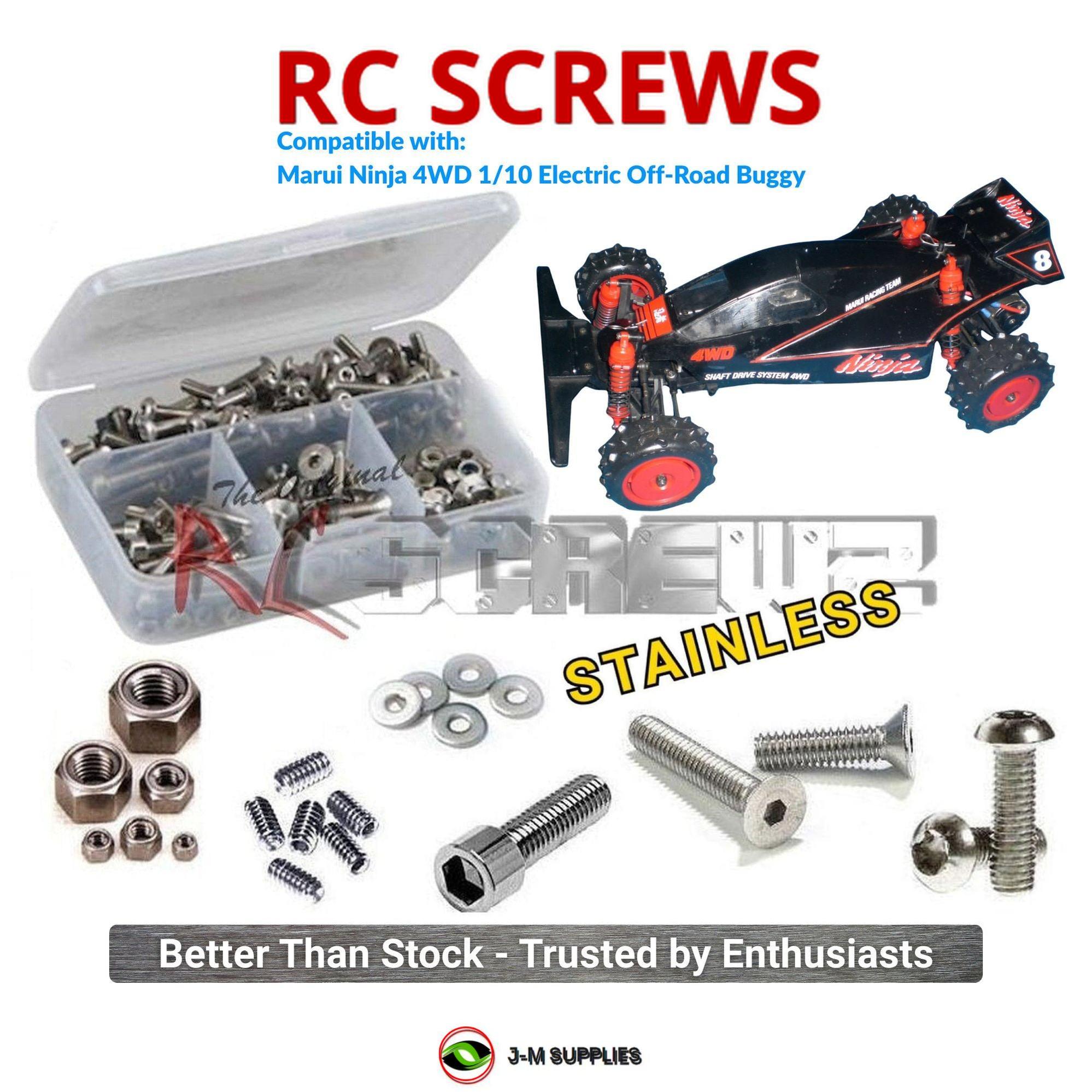 RCScrewZ Stainless Screw Kit mar004 for Marui Ninja 4WD 1/10 Buggy