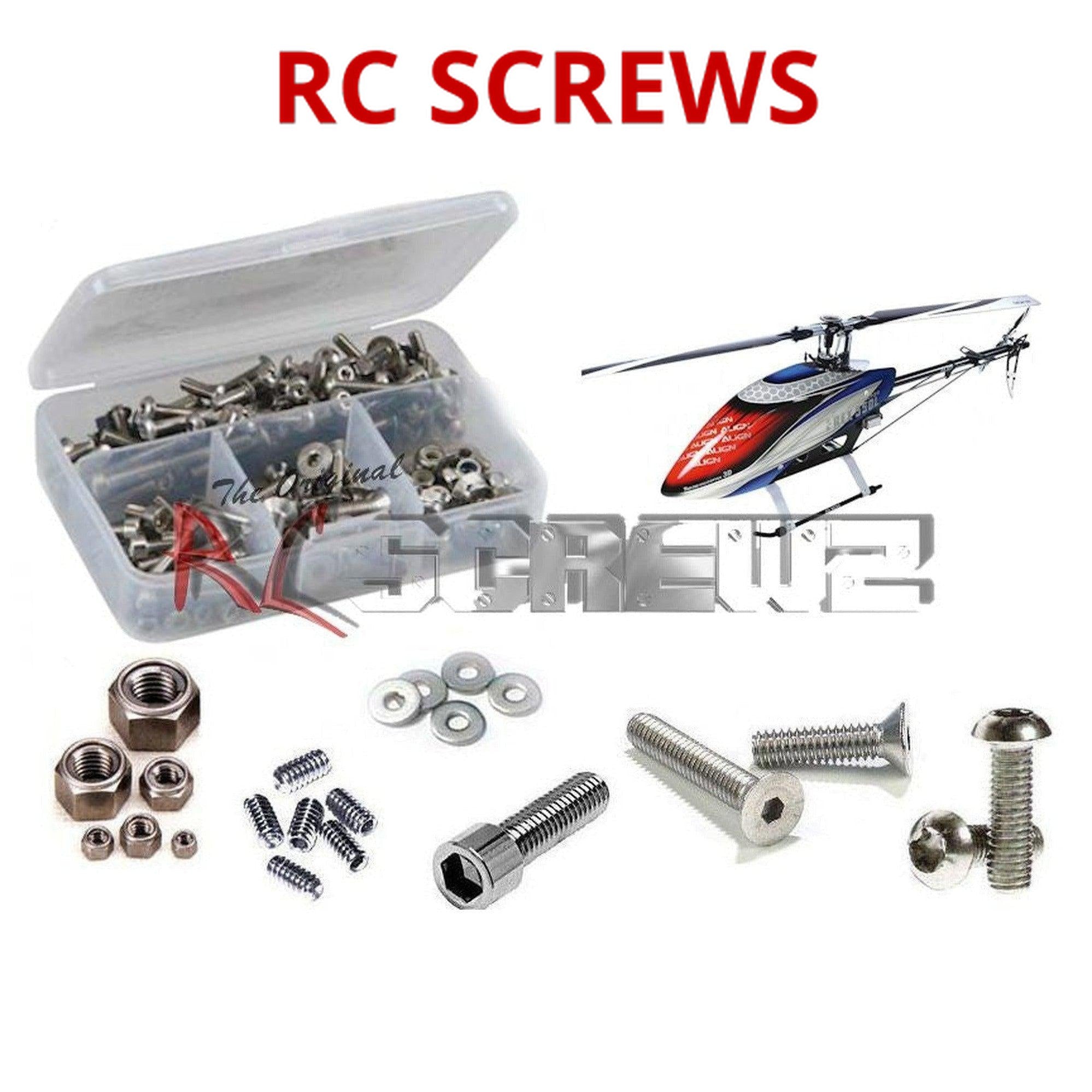 RCScrewZ Stainless Steel Screw Kit alg027 for Align 550L Dominator - Picture 1 of 12